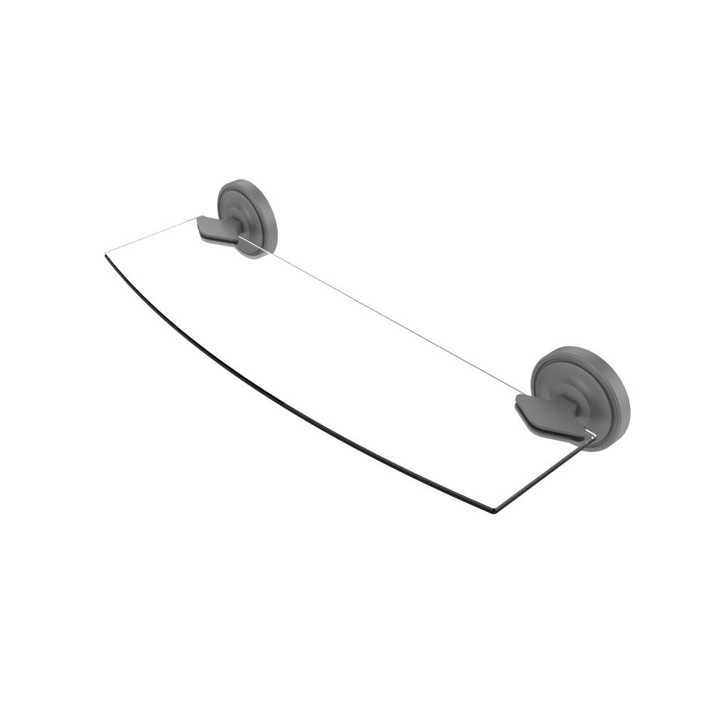 Allied Brass R-33/18-GYM Regal Matte Gray Wall mount Bathroom Shelf ( 18-in x 3.1-in x 5-in )