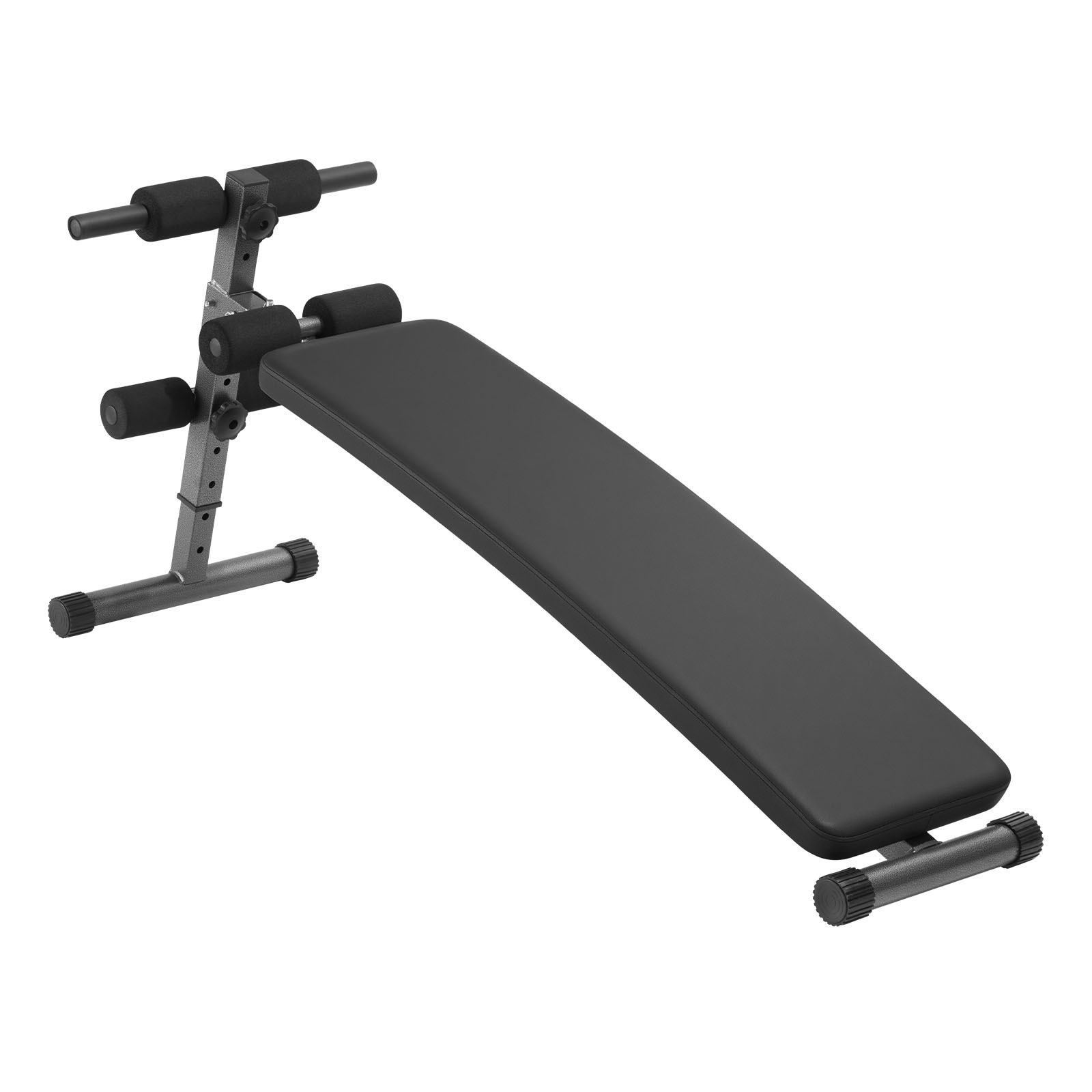 GIVIMO 500-lb Folding Sit Up Bench 5-Level Adjustable Curved Decline Ab ...