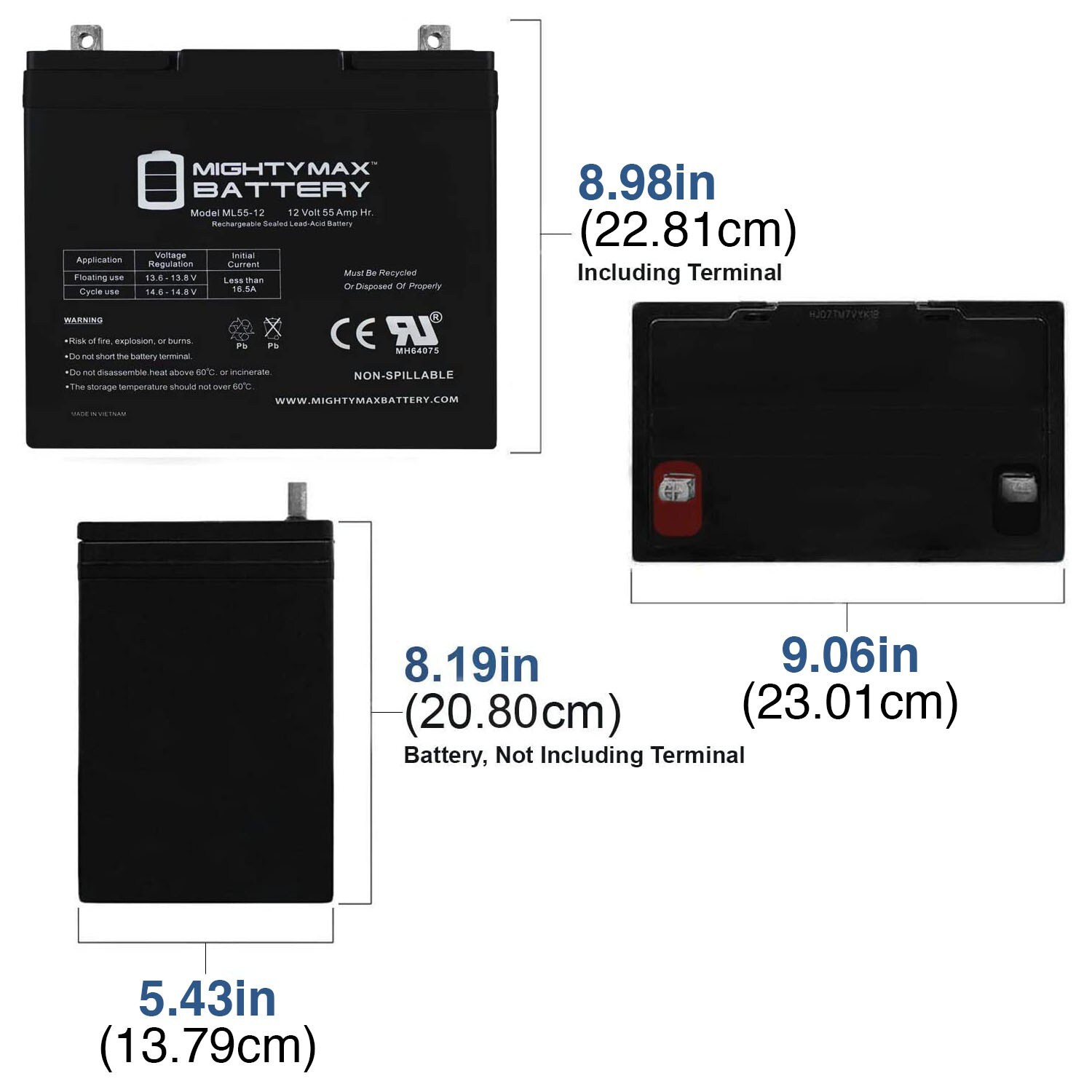 Mighty Max Battery MAX3497723 Device-Replacement-Batteries - View #2
