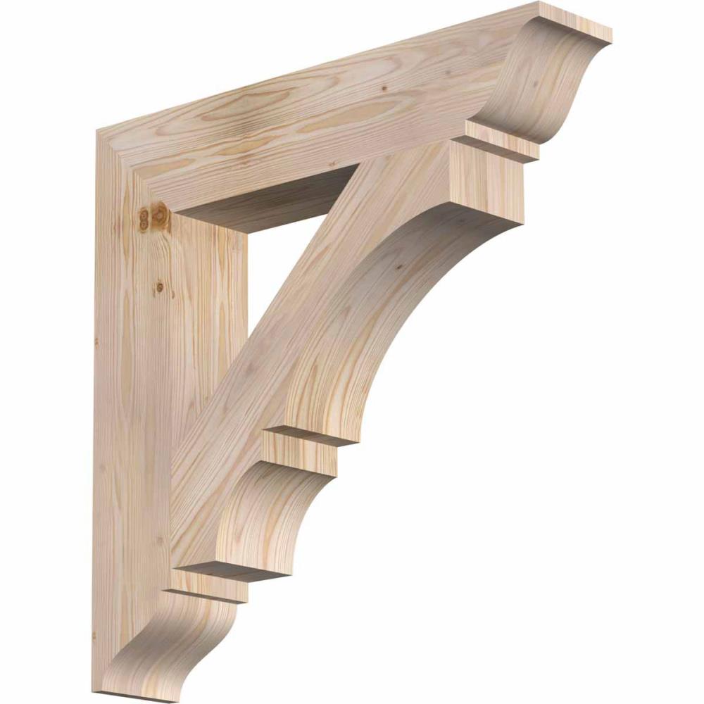 Ekena Millwork BKT06X30X30BOA01SDF Balboa traditional smooth 5-1/2-in x 30-in x 30-in Douglas fir Brown Wood Standard bracket
