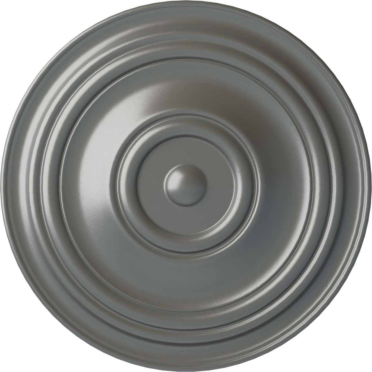 Ekena Millwork CM31TRSLS Traditional 31.5-in W x 31.5-in L Painted Silver Polyurethane Whole Ceiling Medallion