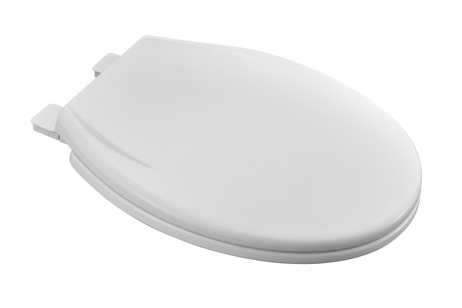 American Standard MightyTuff Plastic White Round Soft Close Toilet Seat in the Toilet Seats