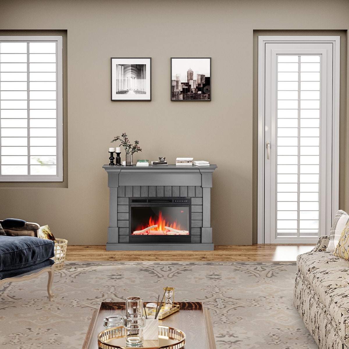 Electactic RFI-28BH-GY Electric-Fireplaces - View #3