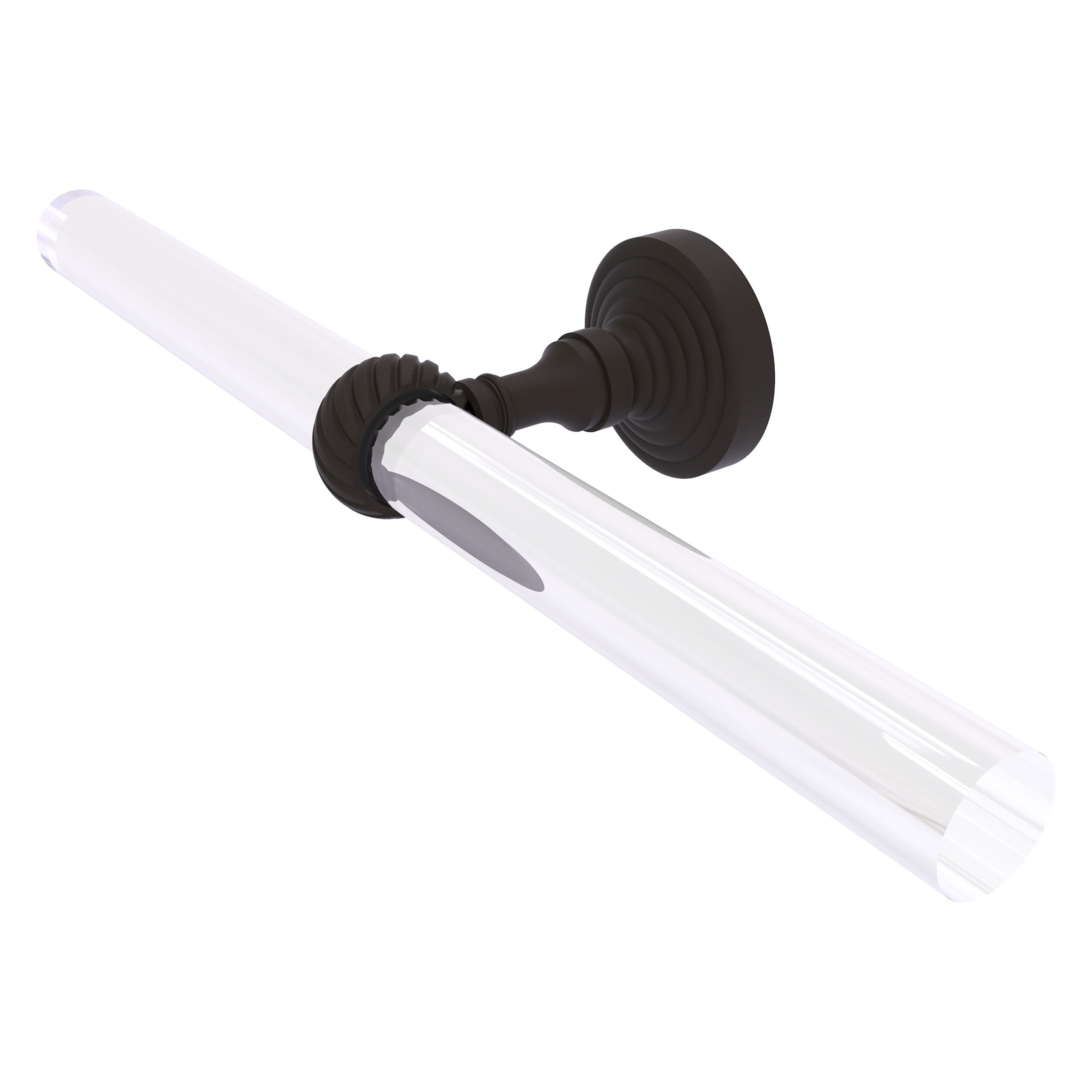 Allied Brass PG-HTBT-2-ORB Pacific Grove 15-in double Oil Rubbed Bronze Wall mount Double Towel Bar
