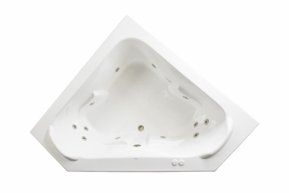 WaterTECH 60-in W x 60-in L White Acrylic Reversible Drain Drop-In Tub the Bathtubs department at Lowes.com