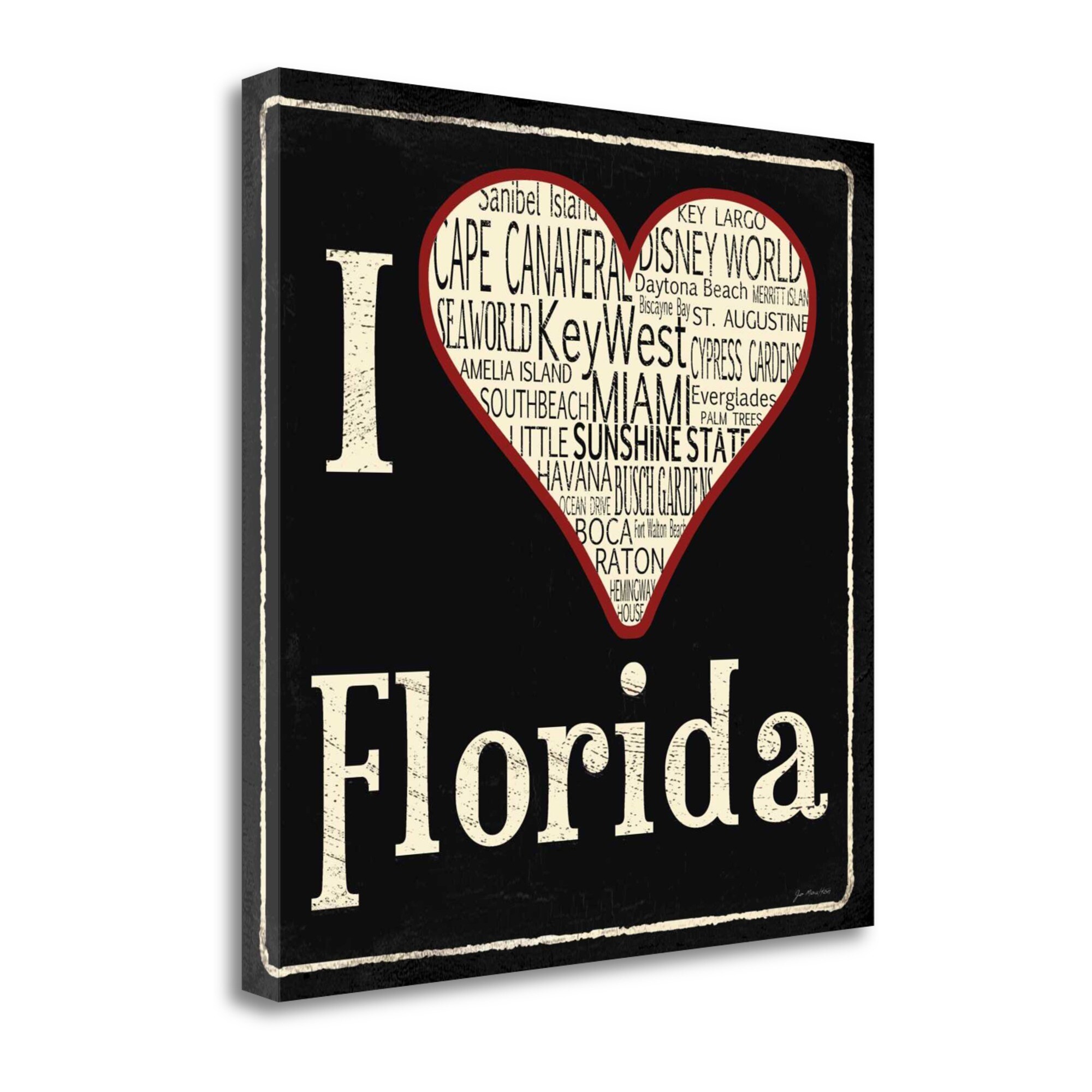 Tangletown Fine Art Florida Jo Moulton 24-in H x 24-in W Inspirational ...