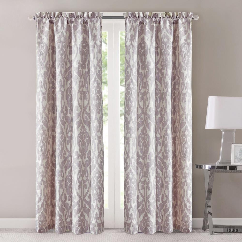 Amrapur Overseas 42-in Azlin Polyester Grommet Curtain Panel Pair at ...