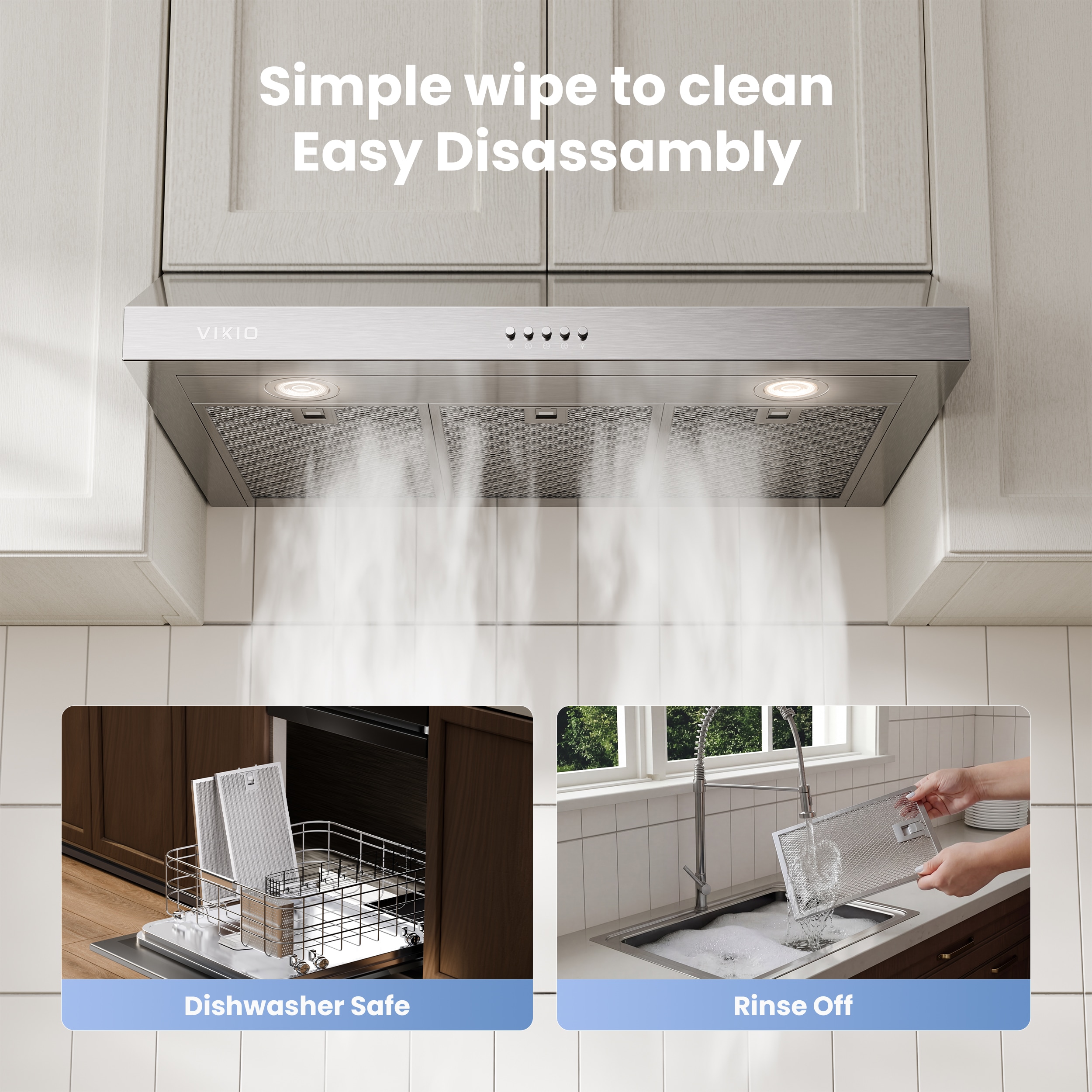 VIKIO C0230B Undercabinet-Range-Hoods - View #11