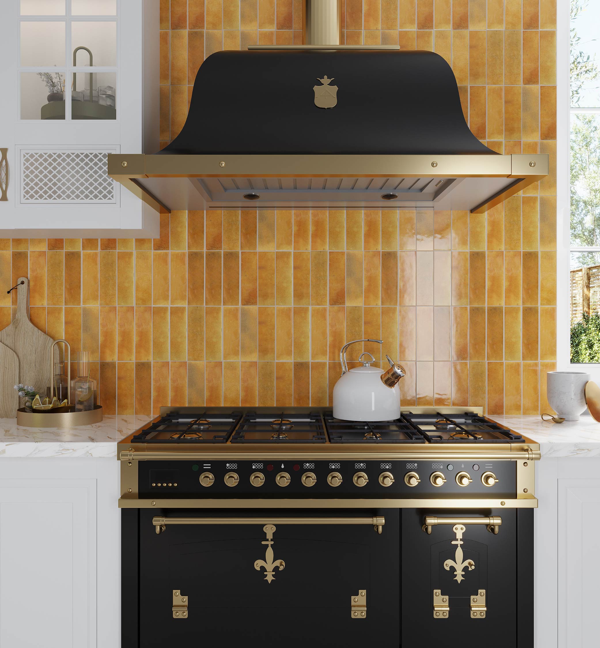 Honey Orange Glossy Ceramic Subway Wall and Floor Tile