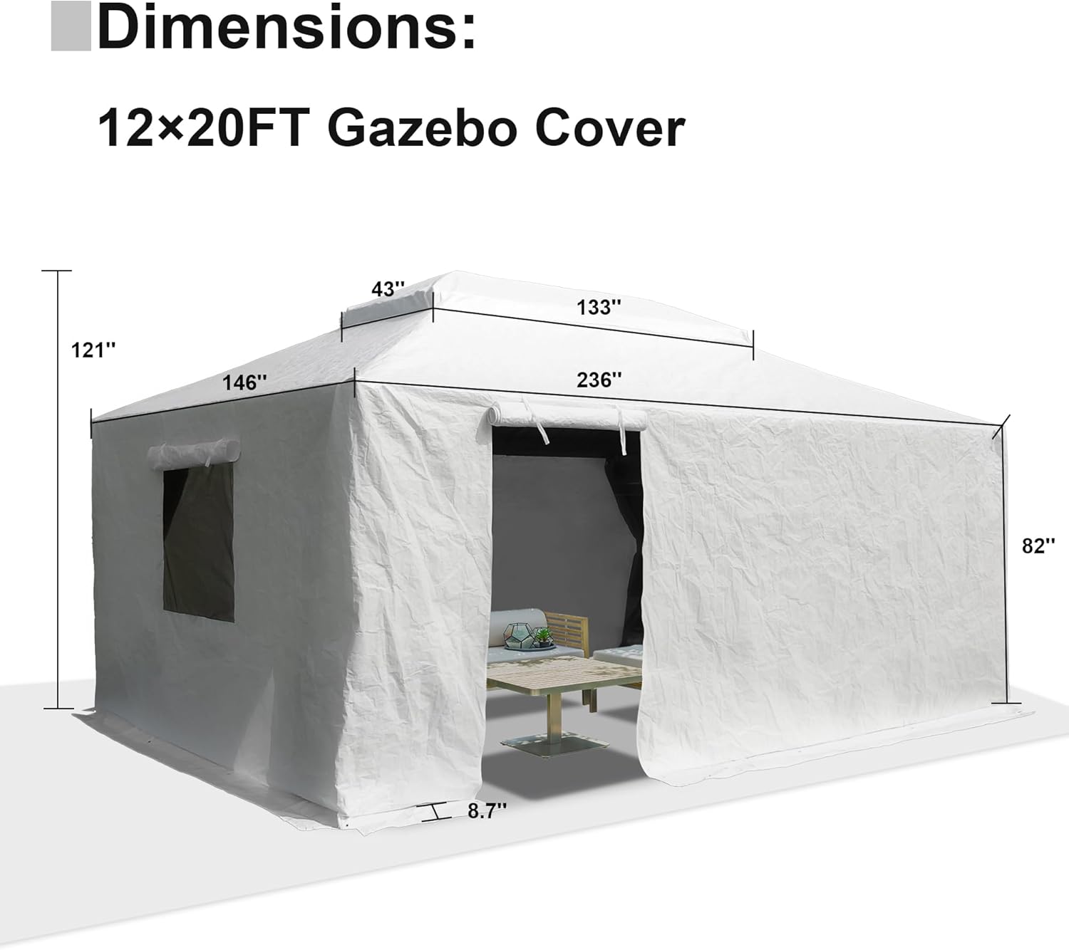 Clihome CL-CPL27658 Gazebo-Parts-Accessories - View #4