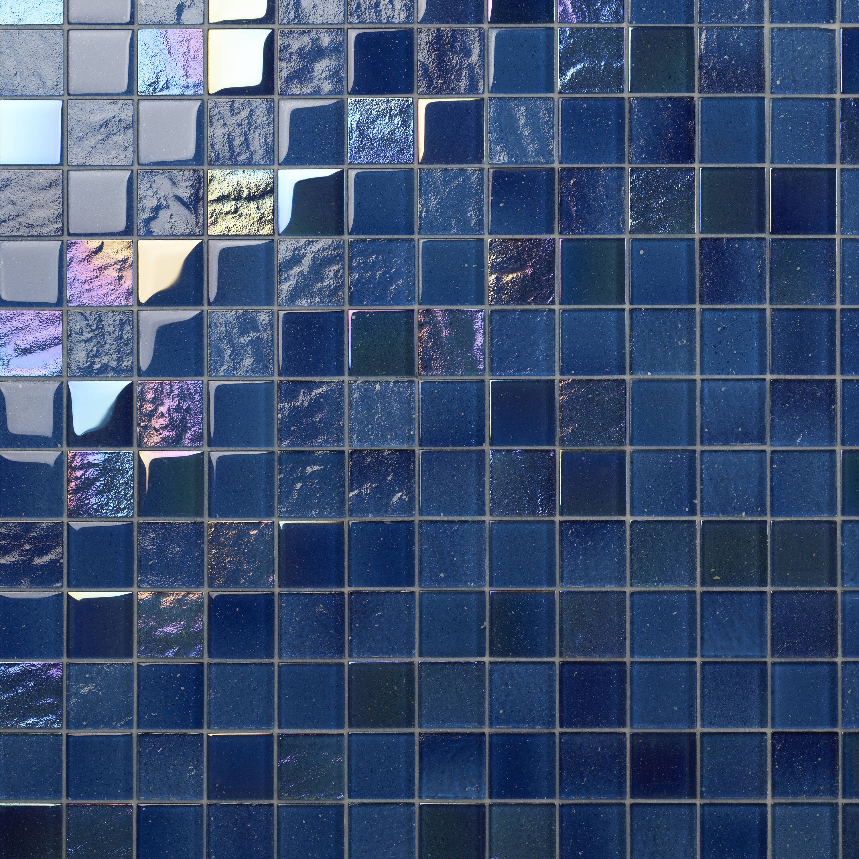 Artmore Tile EXT3RD108157 Sprite Glass Blue 12-in x 12-in Polished Glass Mosaic Wall Tile (0.95-sq. ft/ Piece)