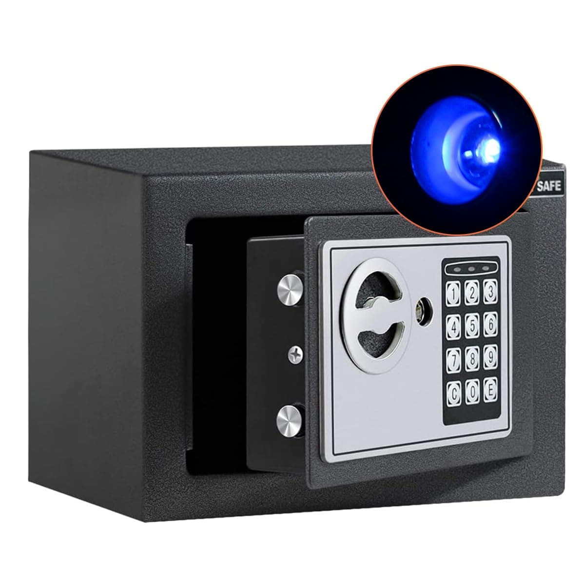 Oyezvary -  Electronic Digital Security Safe Steel Construction with Induction Light Lock Wall or...