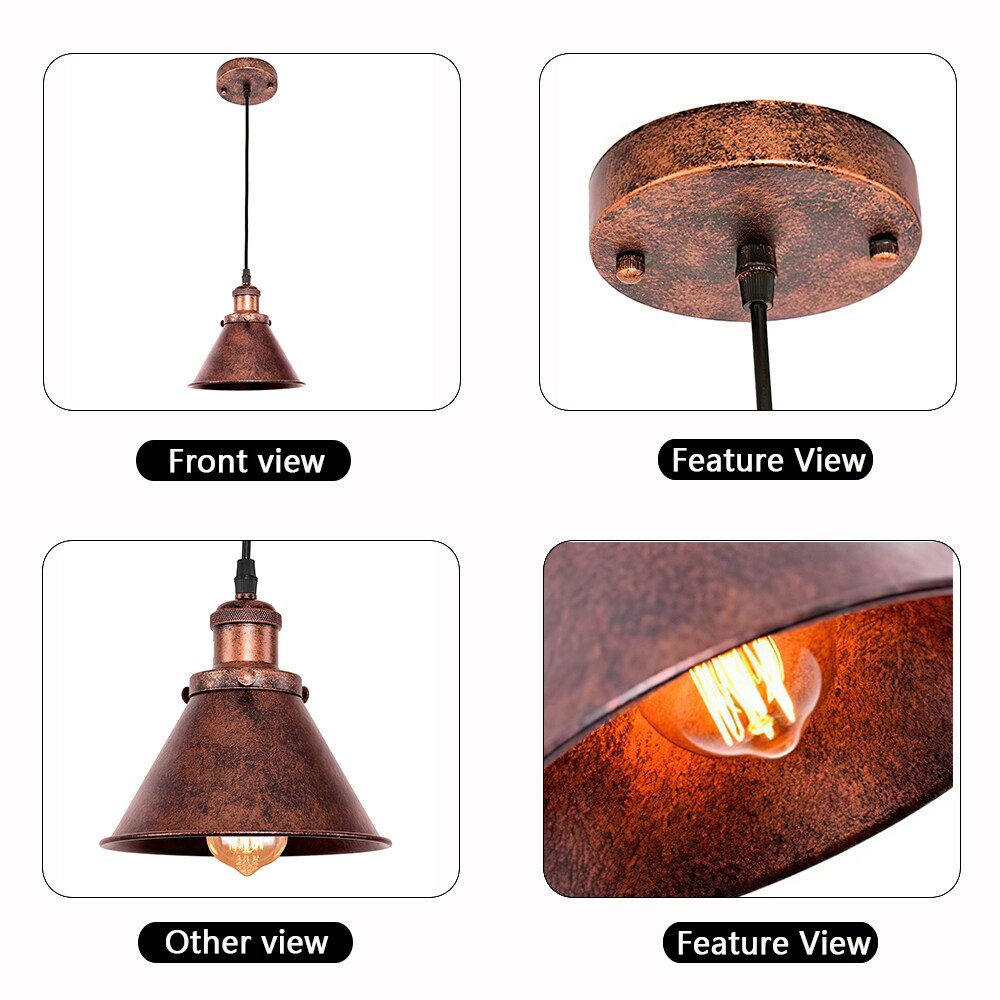 Union Square One-Light Small Antique Copper Urban Industrial