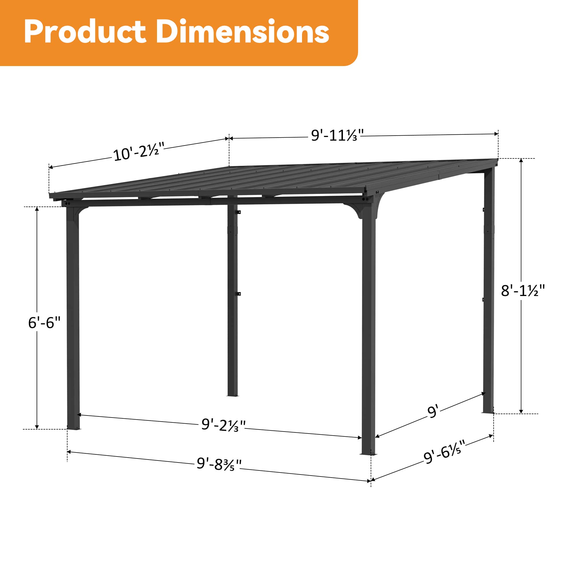 Modern Shade IG10600182C-1010 Wood-Resin-Gazebos - View #3