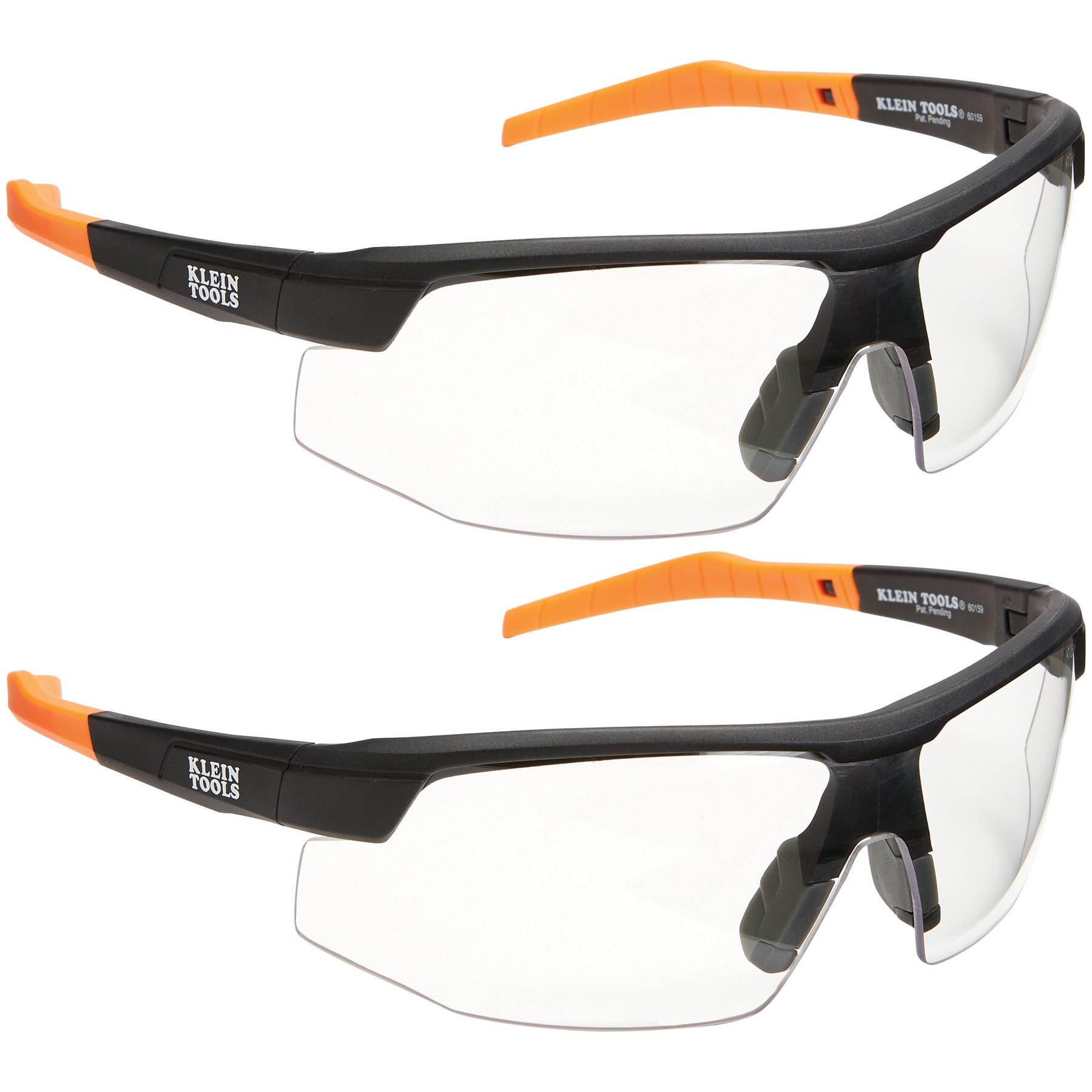 Klein Tools Standard Clear Lens 2-Pack Nylon Anti-fog Safety Glasses