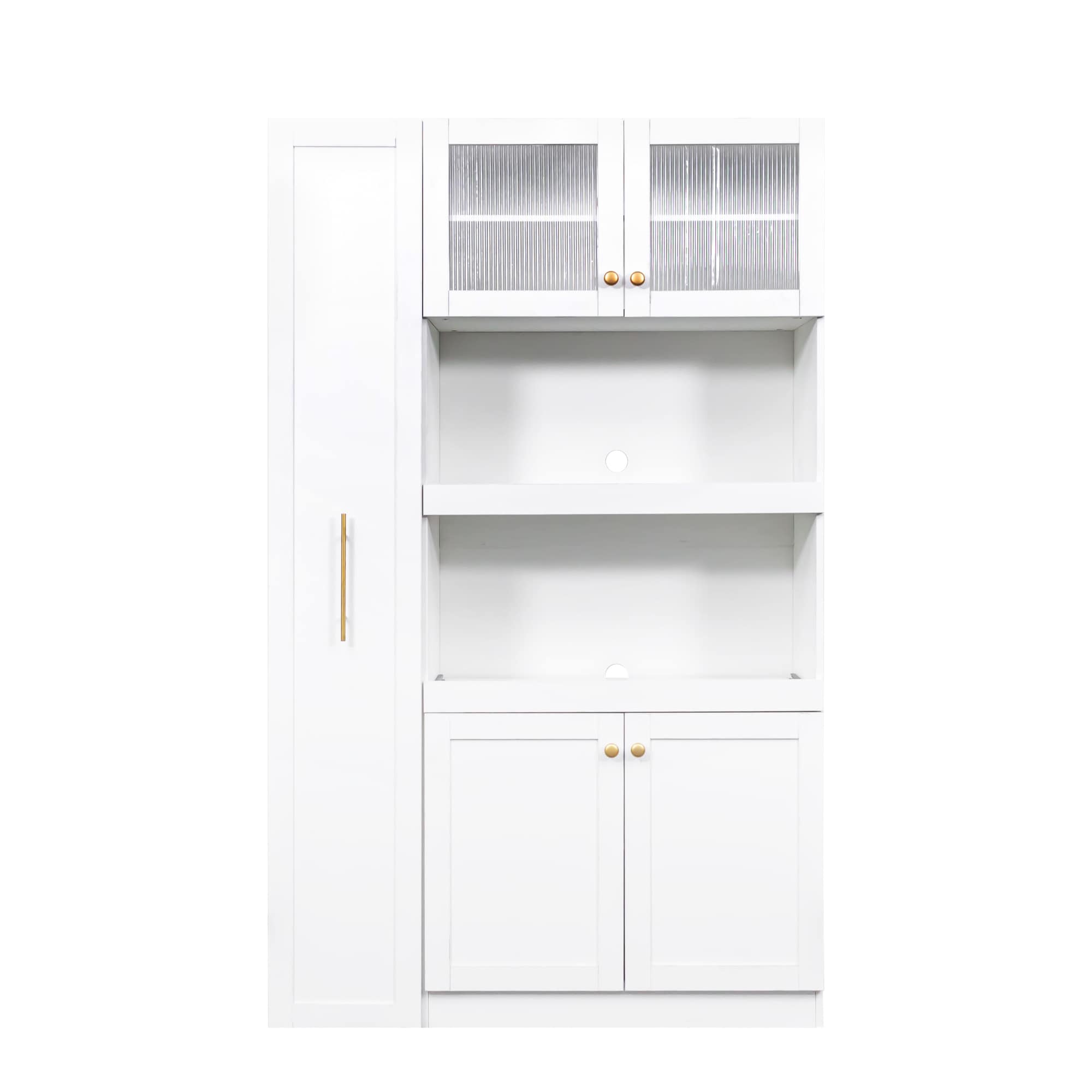 Clihome Contemporary/Modern White Pantry