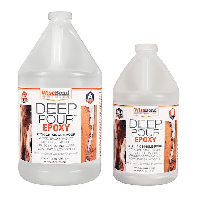 DeckWise WiseBond Deep Pour 2-in Epoxy Resin 1.5-GL Kit Clear Epoxy  Adhesive in the Sealers department at