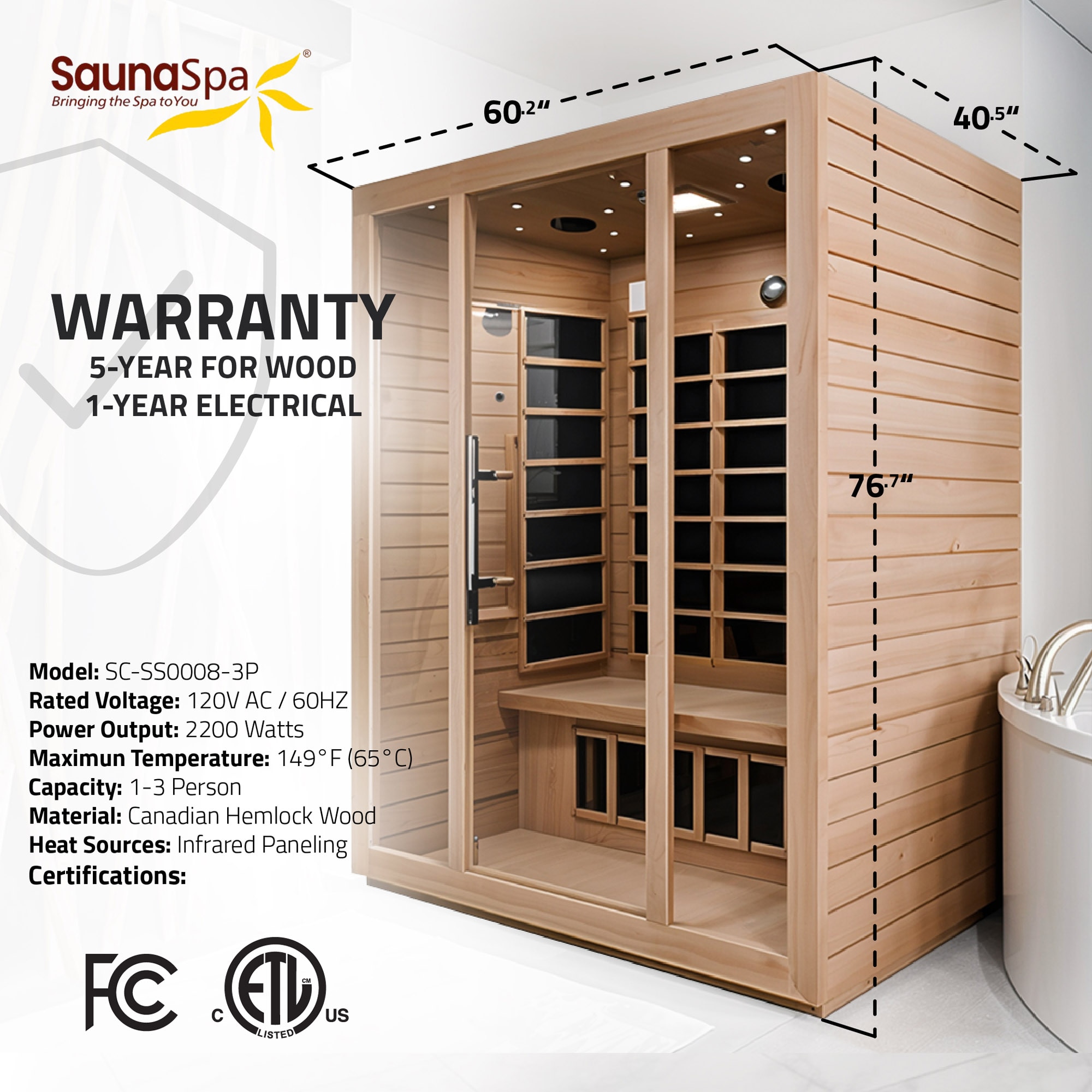 SteamSpa SC-SS0008-3P Indoor-Saunas - View #8