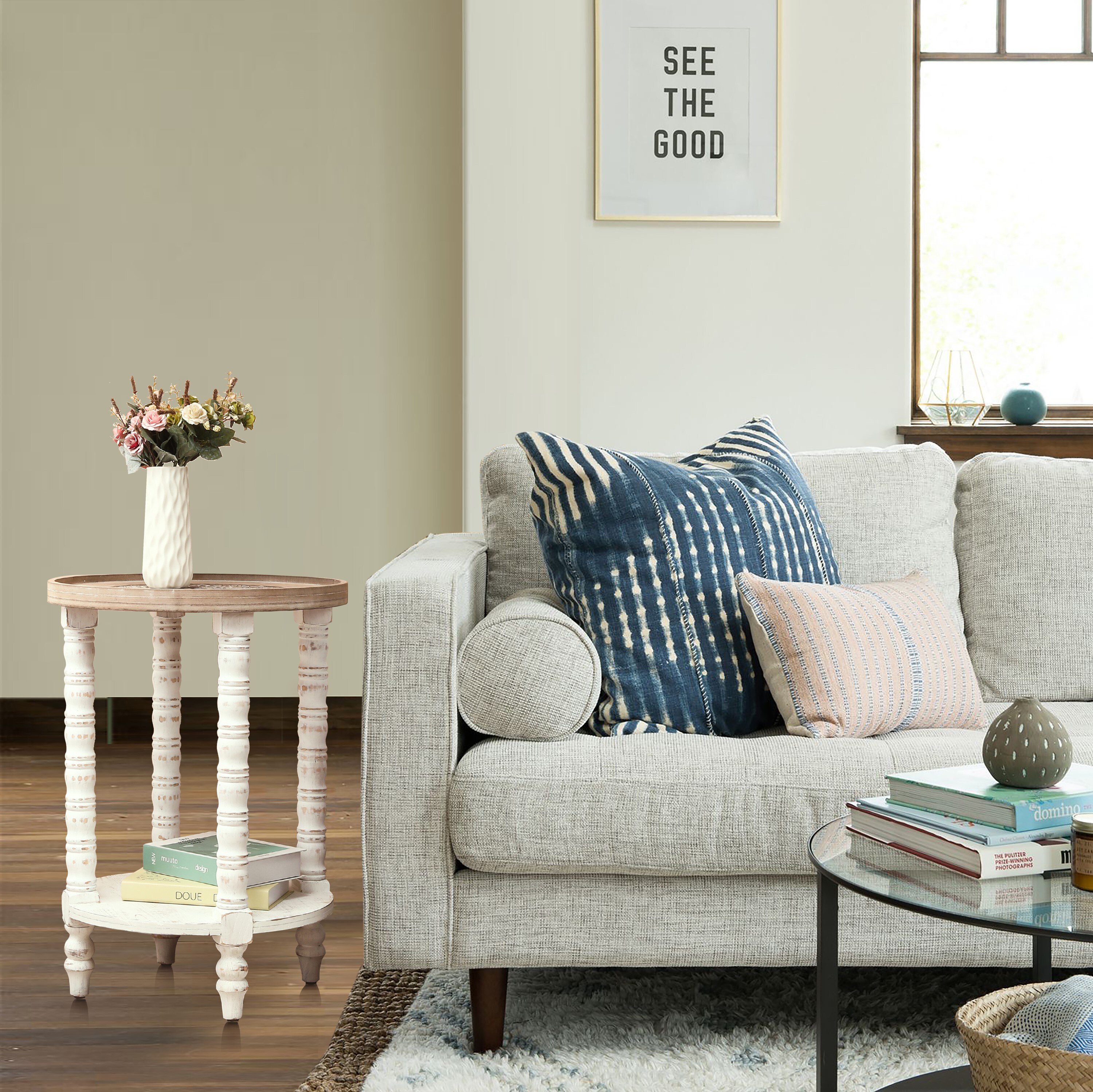 LuxenHome WHIF955 End-Tables - View #5