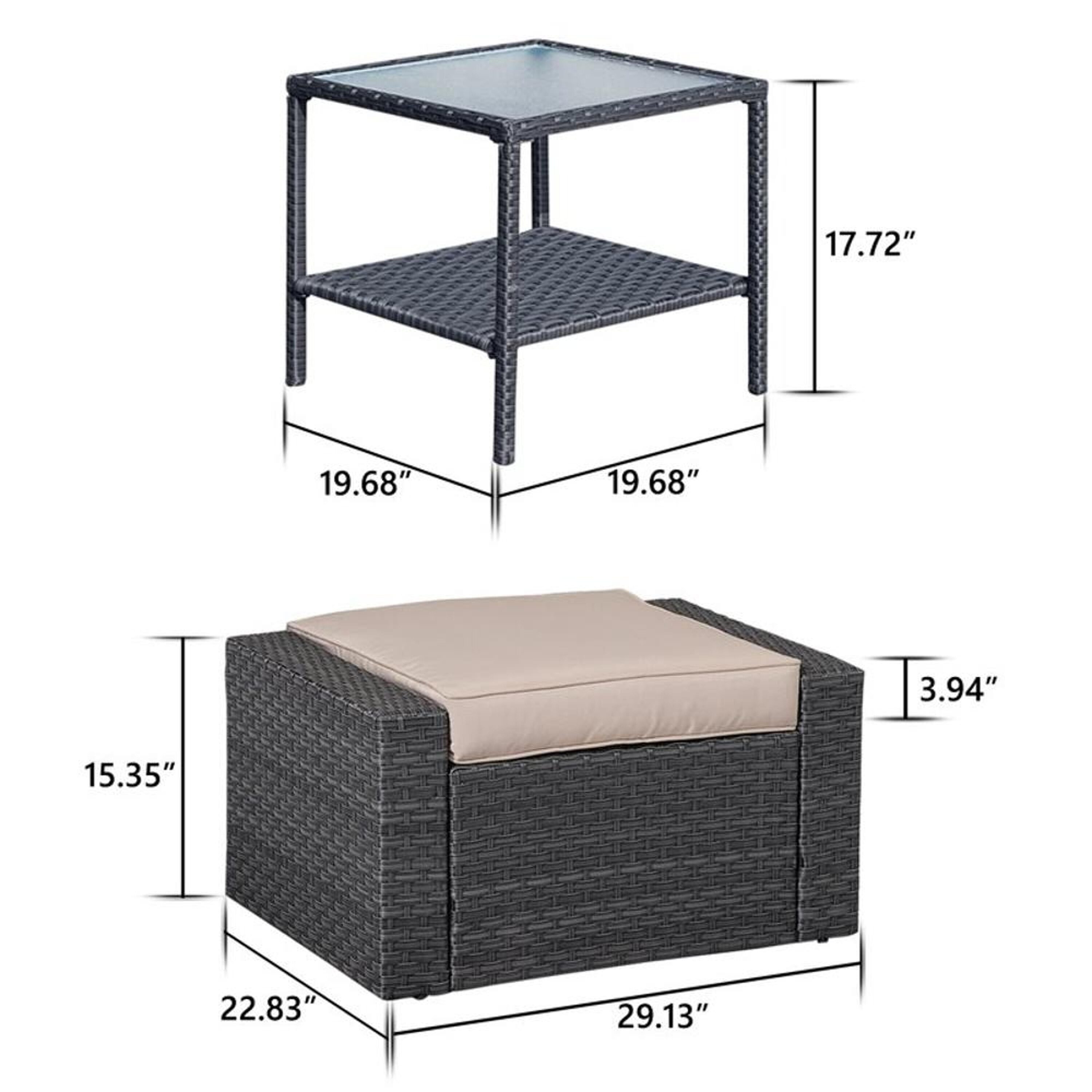 Bayfeve BF-5323HNM Patio-Conversation-Sets - View #8