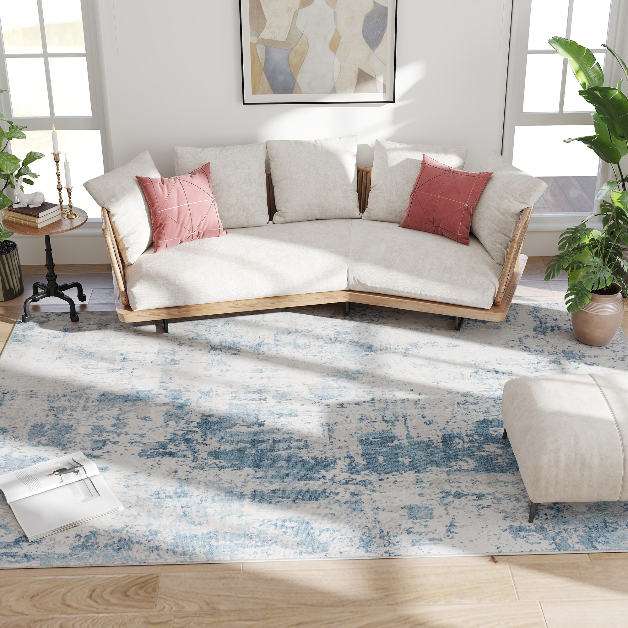 HomCom 83C-049V02BU rugs - View #4