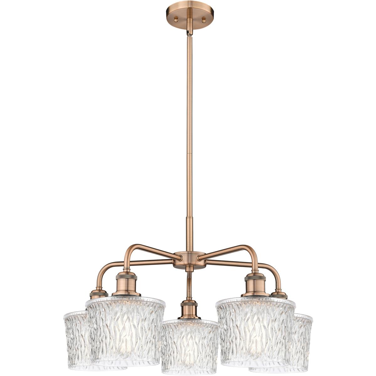 Innovations Lighting -  516-5CR-AC-G402 Niagra Chandelier Antique Copper