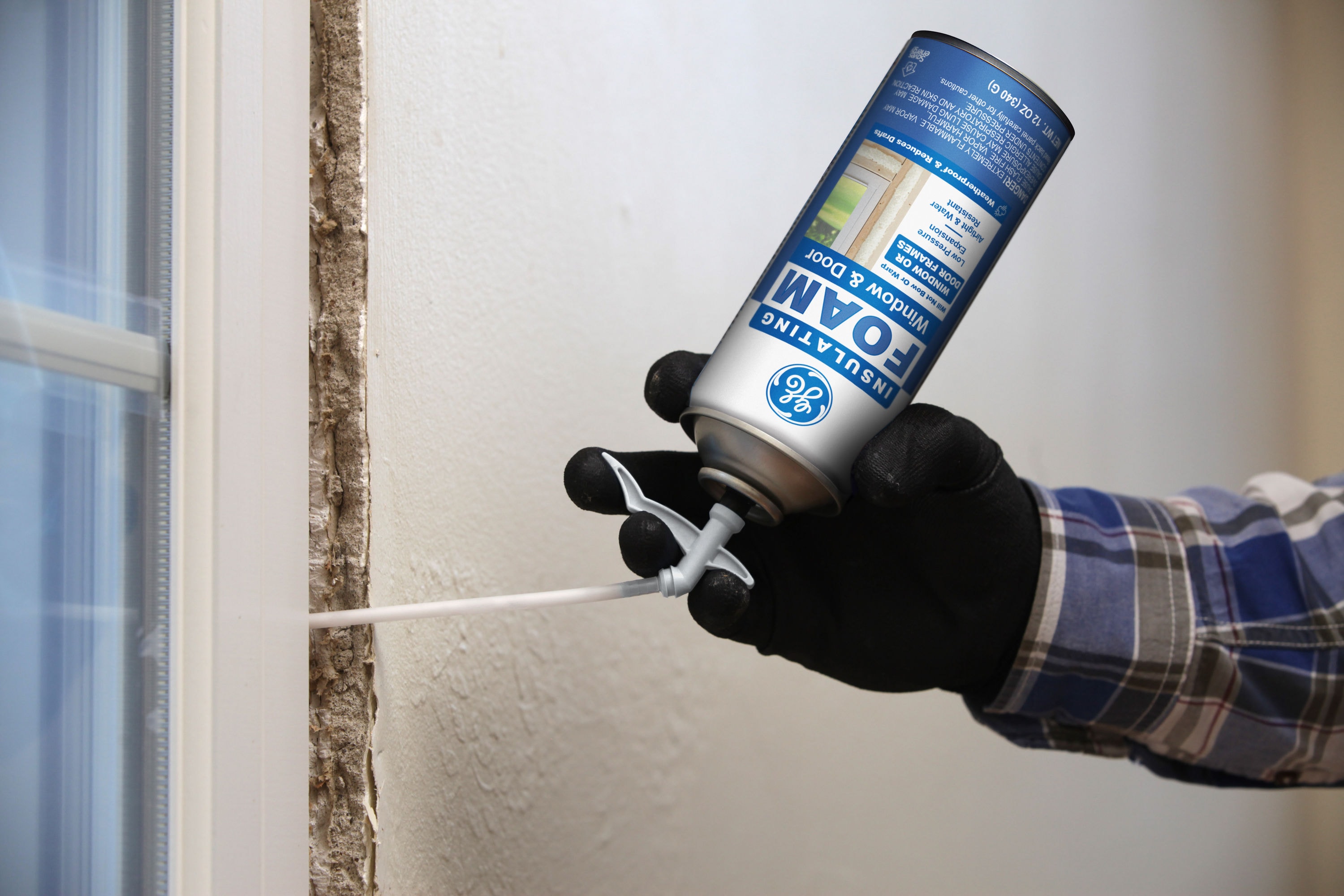 4 Cans 16 Oz. Window and Door Insulating Spray Foam Sealant with