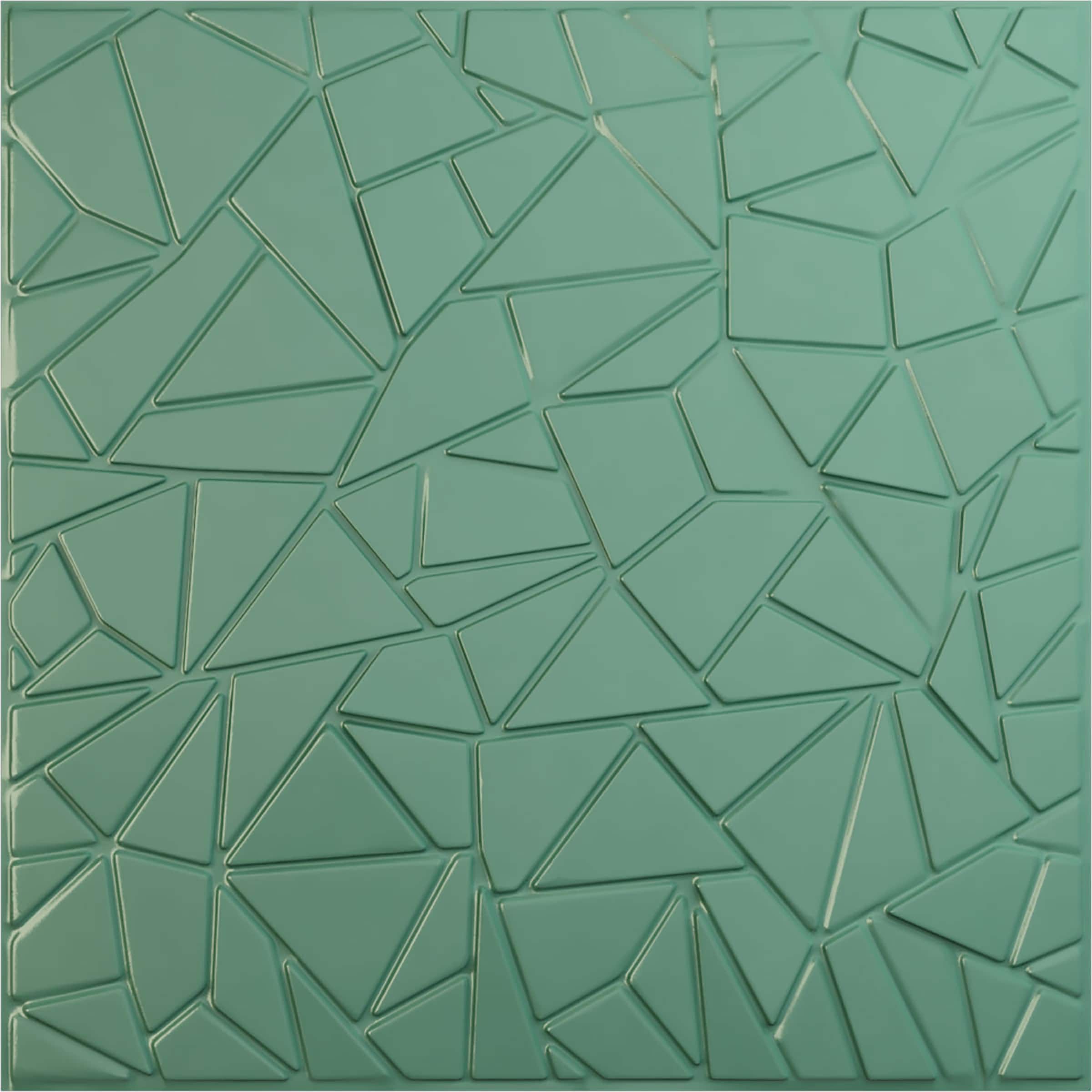 Ekena Millwork WP20X20EWFSM 19-5/8-in x 19-5/8-in Embossed Paintable/Stainable Green PVC Abstract Wall Panel ( 2.67-sq ft )