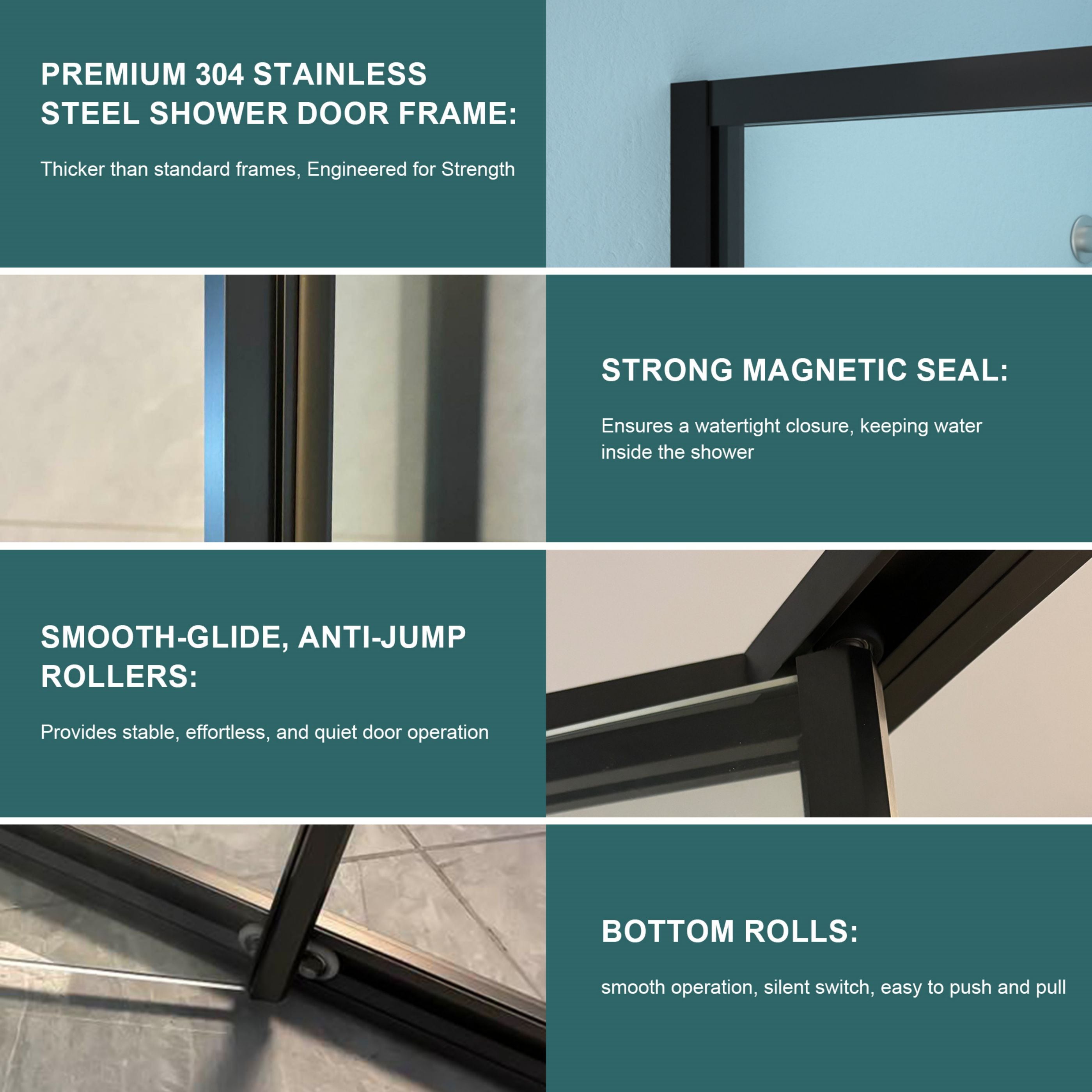 WELLFOR QPZ-TM26795 Shower-Doors - View #6