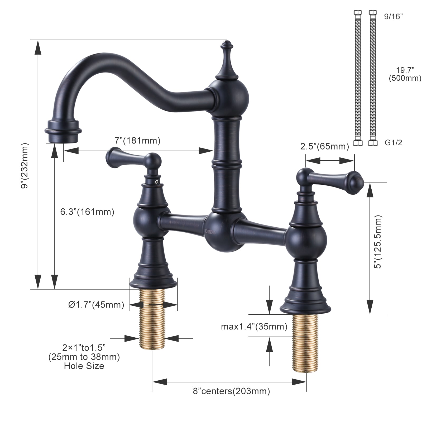 WOWOW 2311501RB-LW Kitchen-Faucets - View #6