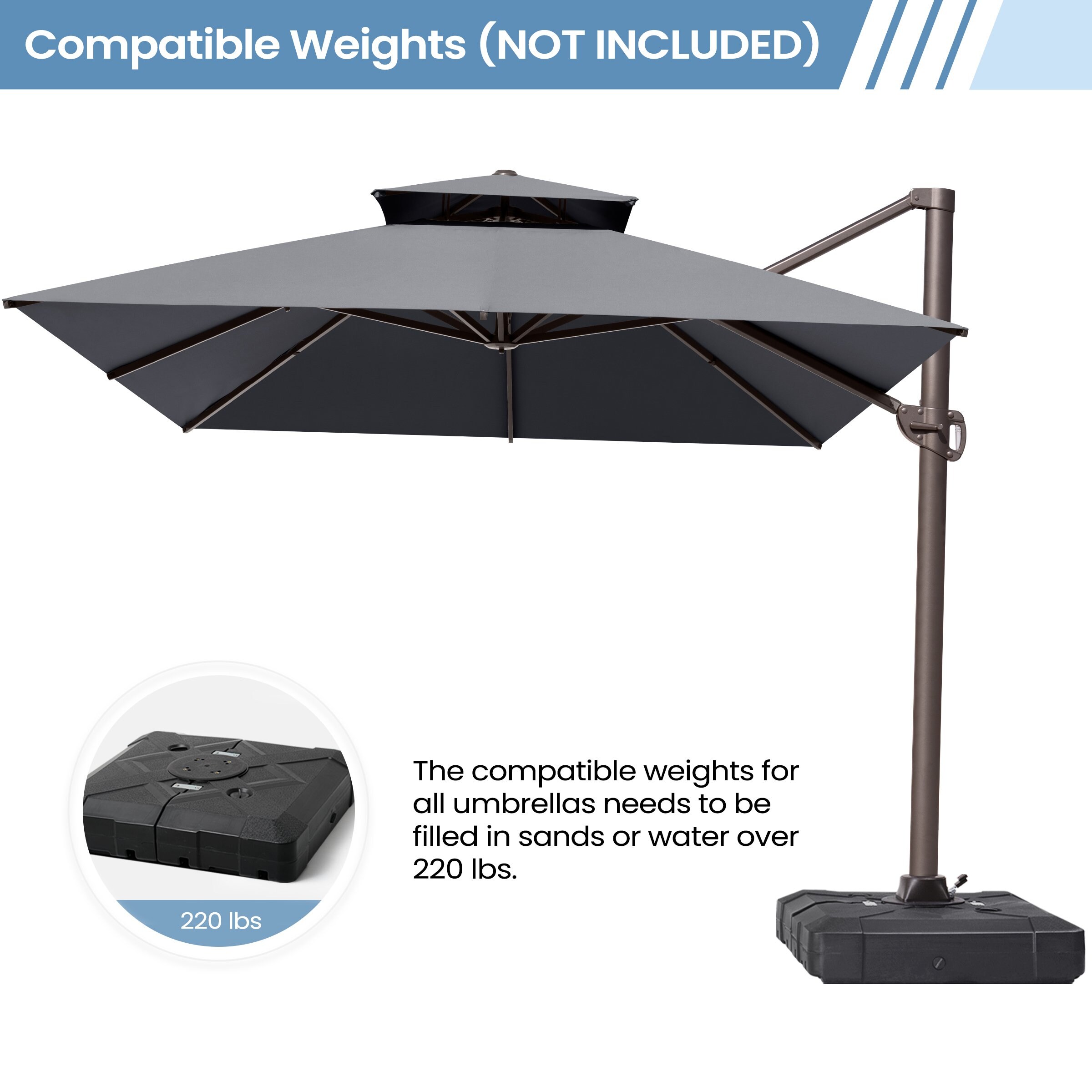 Crestlive Products CL-PU027DGY Umbrellas-2 - View #5