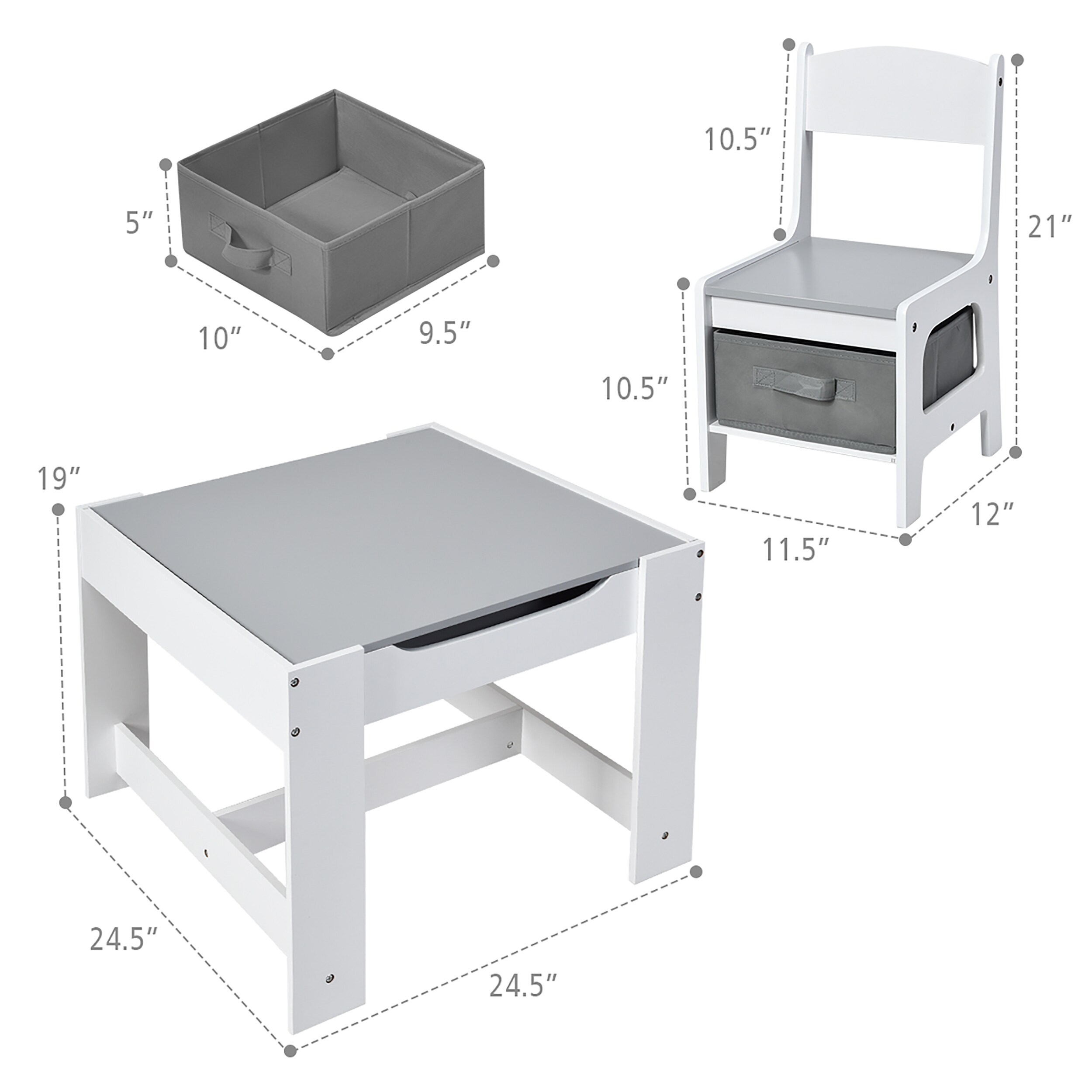 Goplus LWS00377 Kids-Play-Tables - View #10