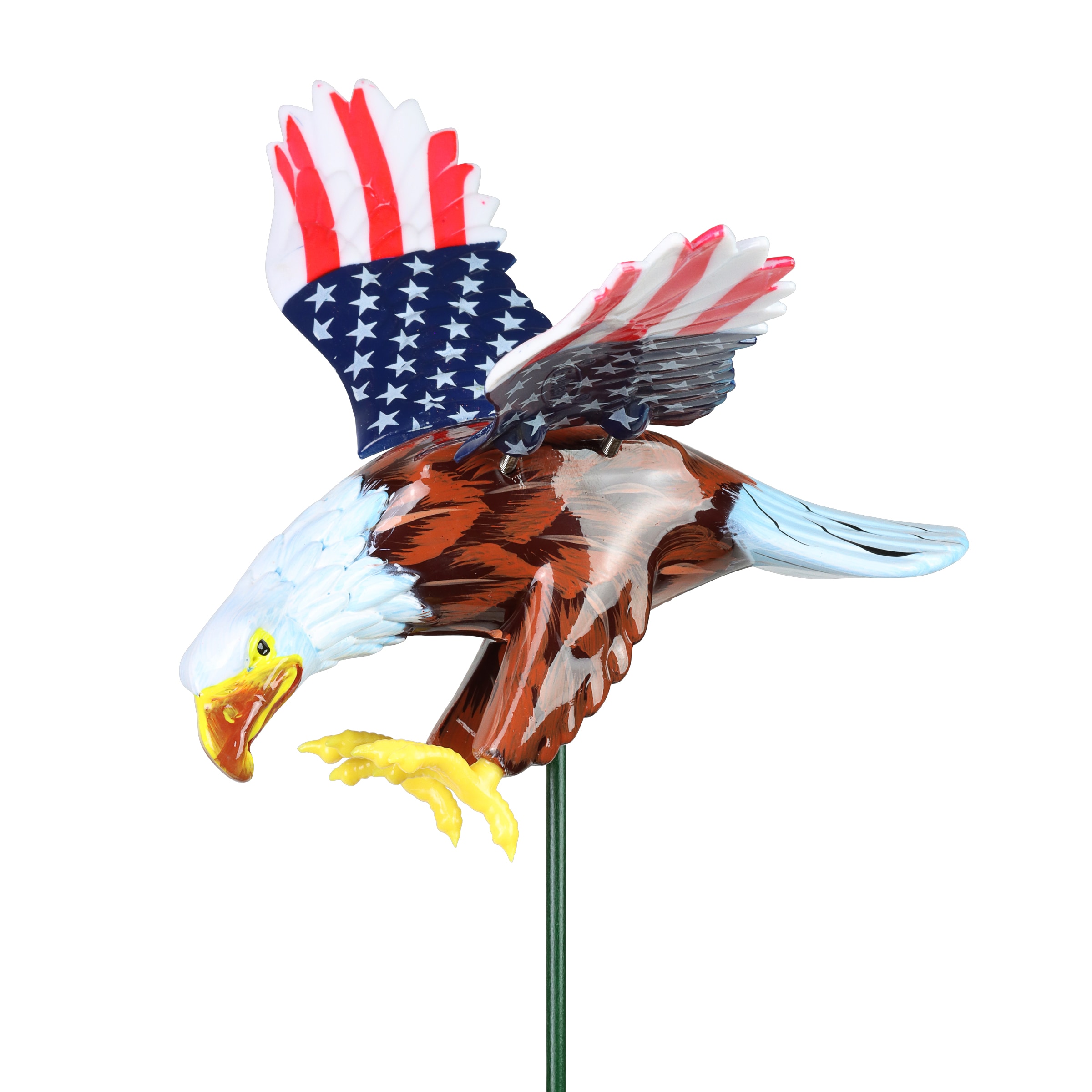 Exhart 50356 Plastic Indoor/Outdoor Free standing decoration Eagle 4th of July Decor