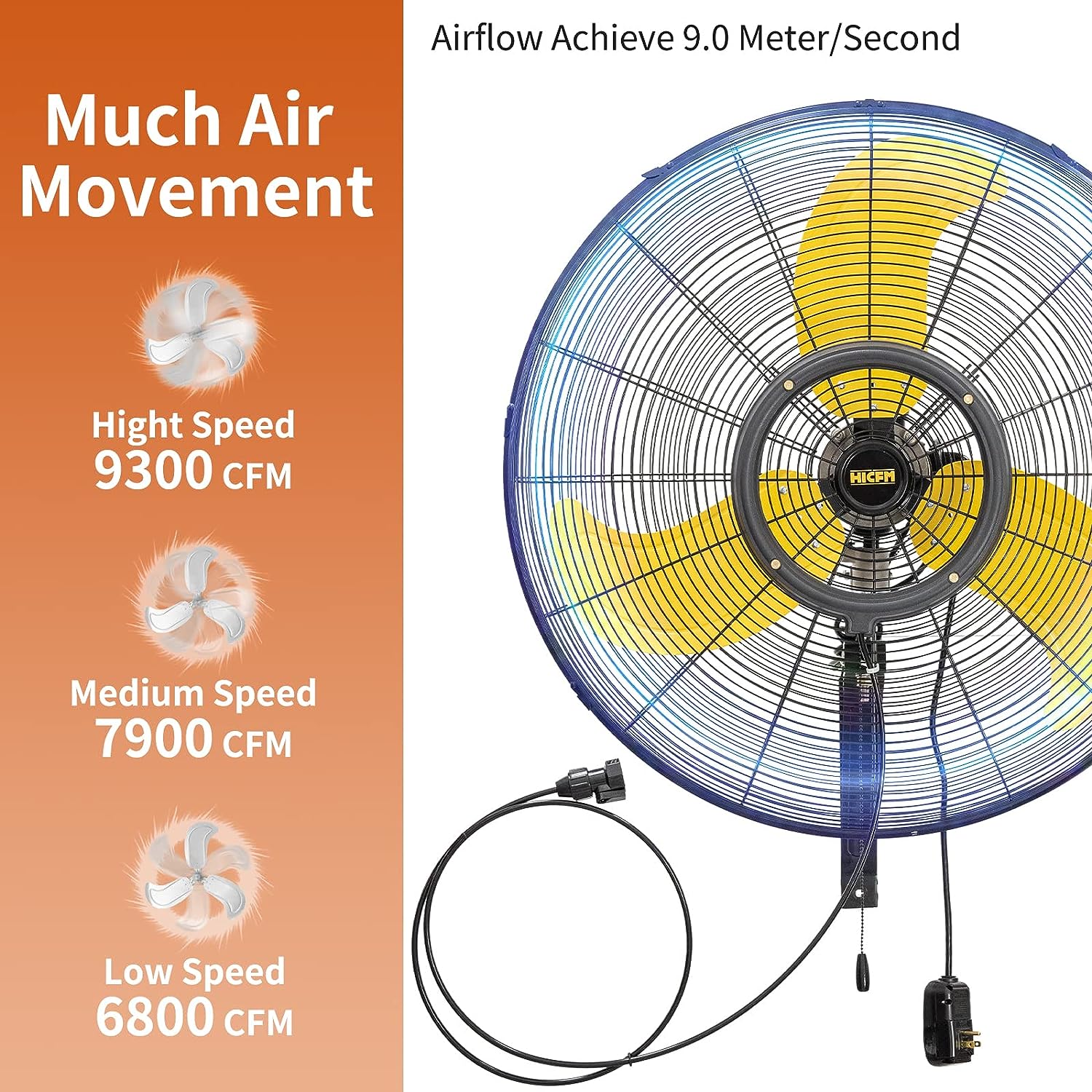 EdenDirect BLFAN2805 Wall-Mounted-Fans - View #2