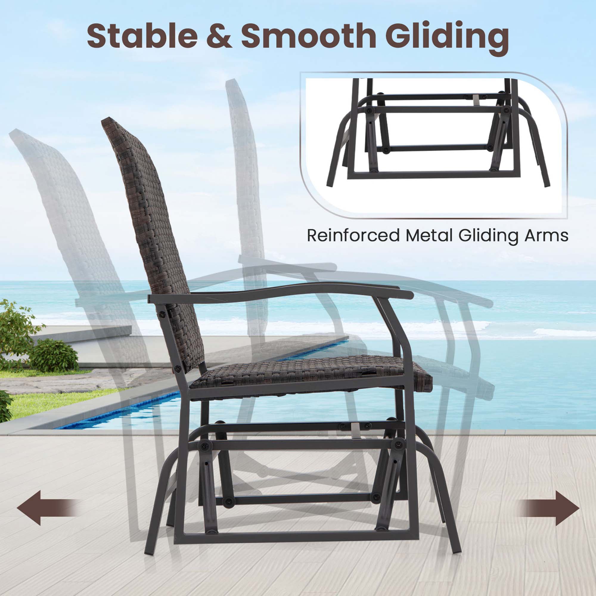 Costway HCST01843 Patio-Conversation-Sets - View #3