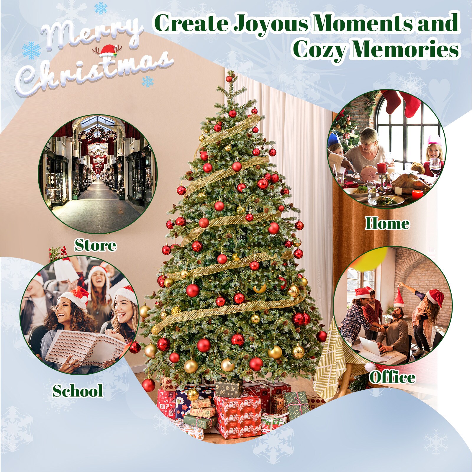 LIVIZA HYZ24823US Artificial-Christmas-Trees - View #7