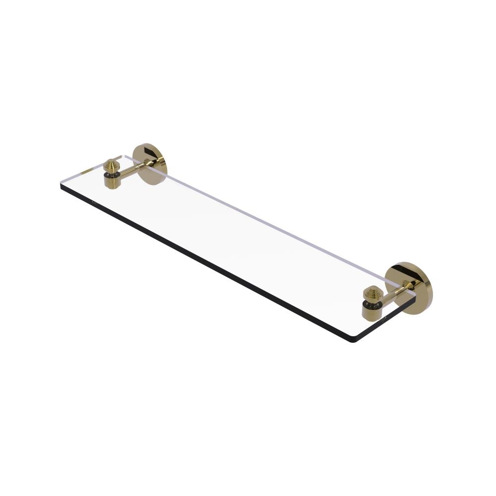 Allied Brass SB-1/22-UNL Southbeach Unlacquered Brass Wall mount Bathroom Shelf ( 22-in x 2.75-in x 5-in )