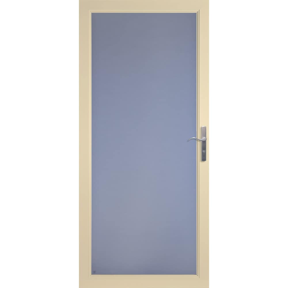 LARSON Secure Elegance Green Full-View Aluminum Storm Door (Common: 32-in 81-in; Actual: 31.75-in x 79.75-in)