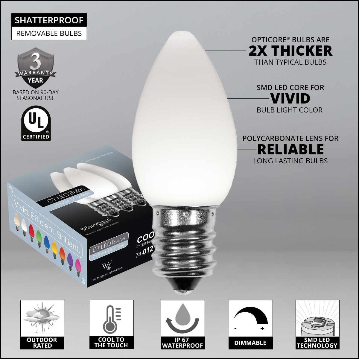 Wintergreen Lighting 77689 Christmas-String-Lights - View #4