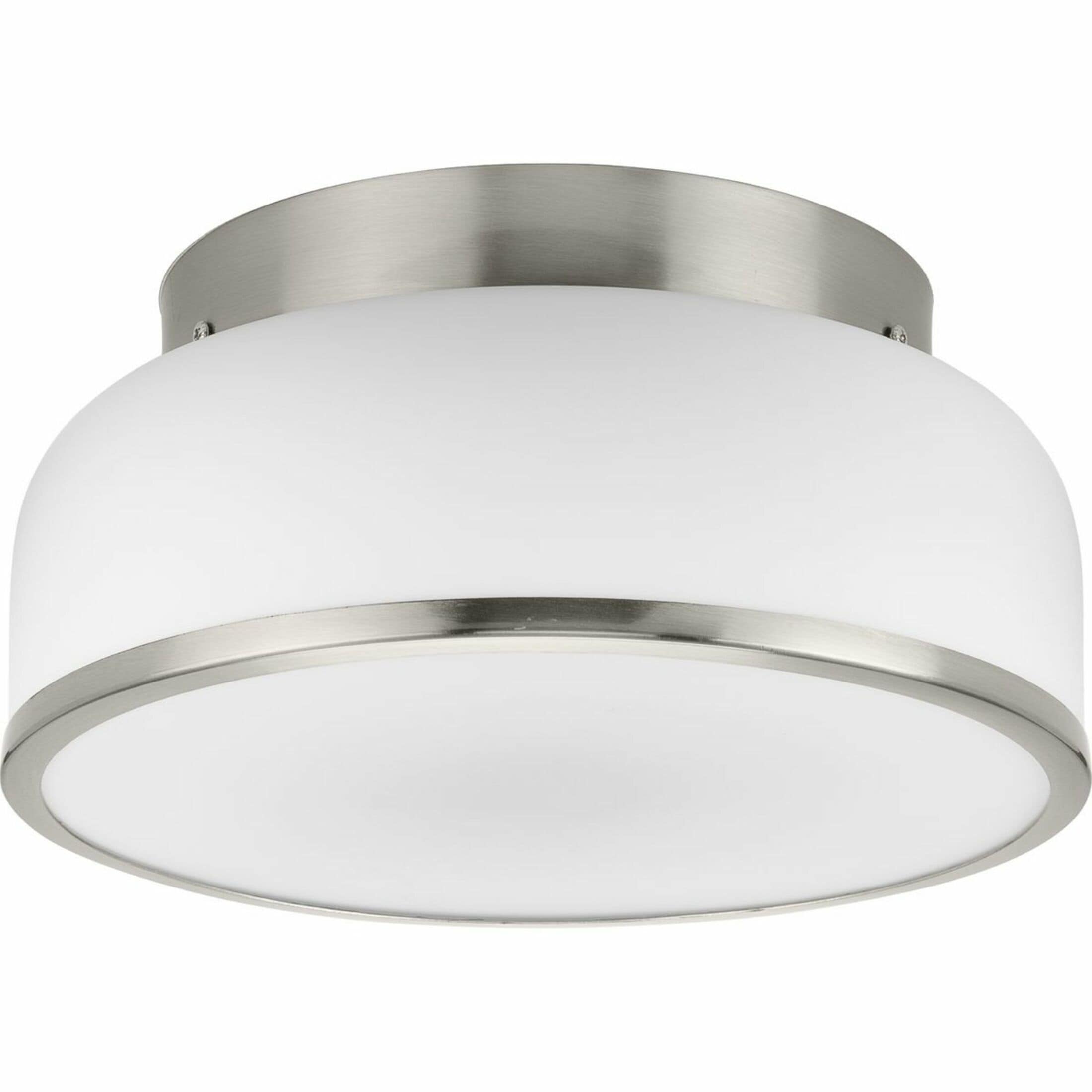 Progress Lighting P350255-009 Parkhurst 2 -Light 11.25-in Brushed Nickel Flush Mount Light