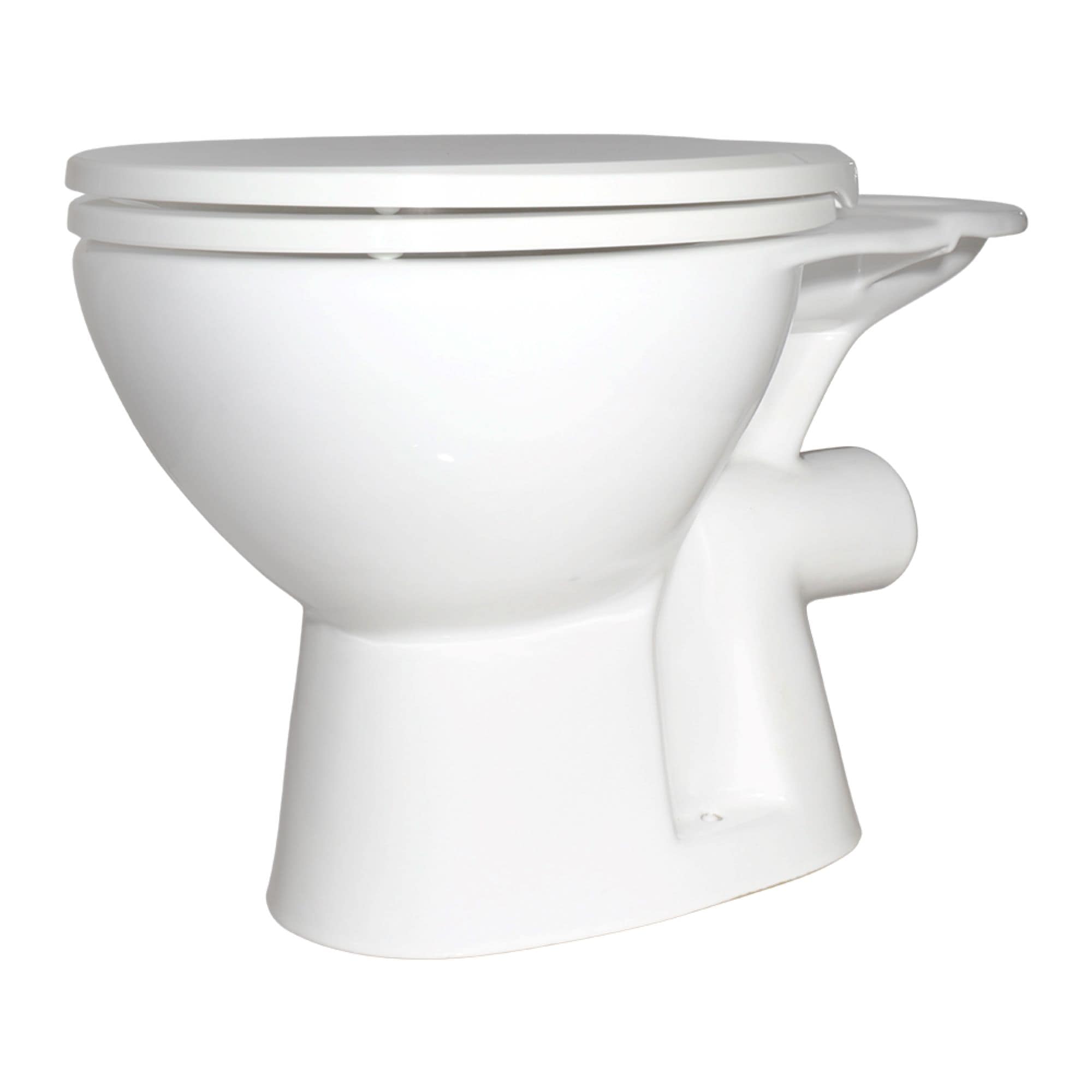 White Round Dual Flush High Efficiency Toilet Kit