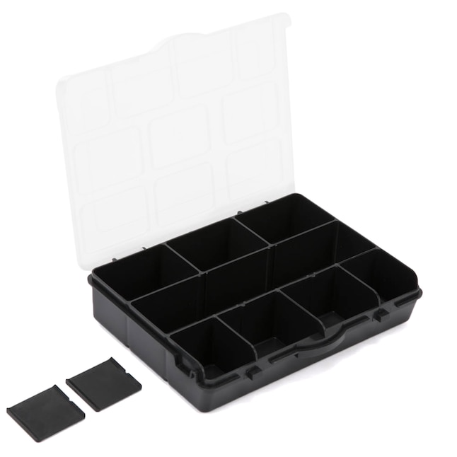 COMMANDER 10-Compartment Plastic Small Parts Organizer in the