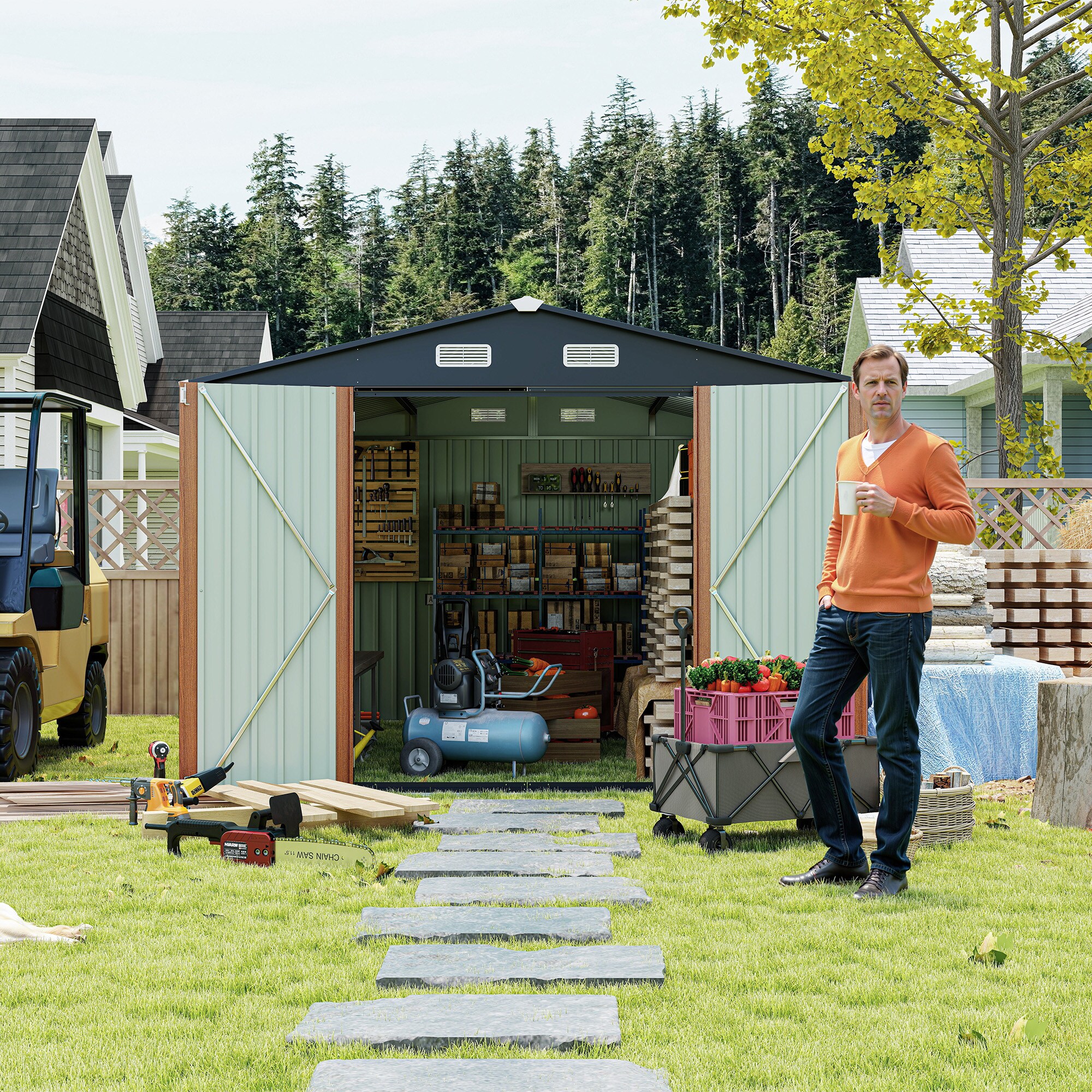 Huluwat P1-1598S00036 Metal-Storage-Buildings-Sheds - View #7