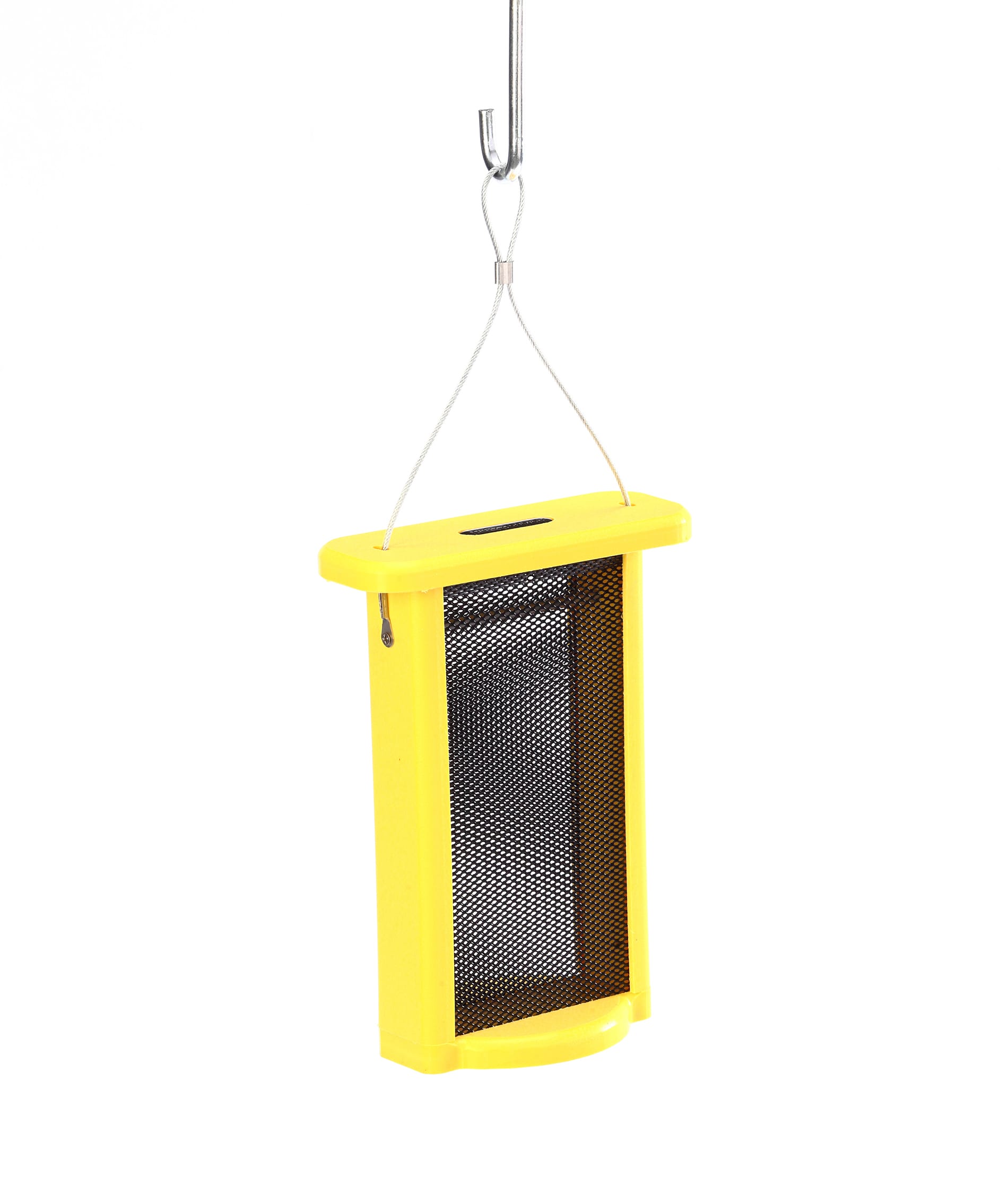 BIRDS CHOICE SN11NYJER 1-1/2 Qt Magnet-Mesh-Yellow Nyjer Yellow Recycled Poly-lumber Hanging Finch Sock Bird Feeder- 2.5-lb Capacity