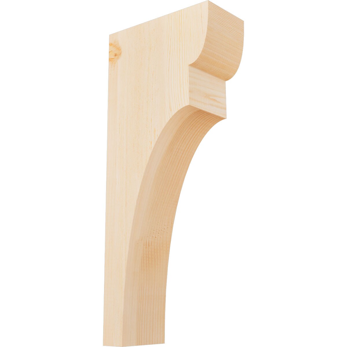 Ekena Millwork COR06X12X28YOR00SDF 5-1/2-in x 12-in x 28-in Yorktown Unfinished Douglas fir Wood Paintable/Stainable Corbel