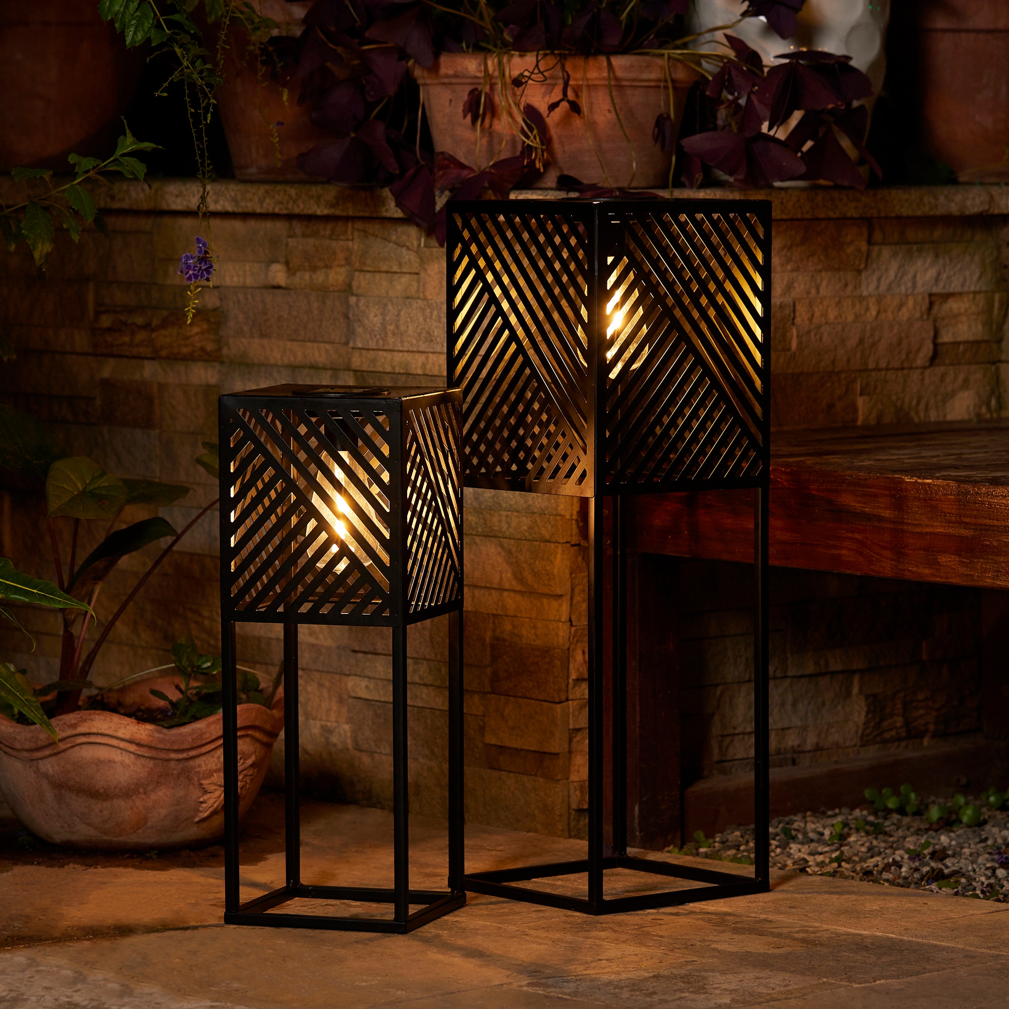 Glitzhome 2023300067 Outdoor-Decorative-Lanterns - View #5