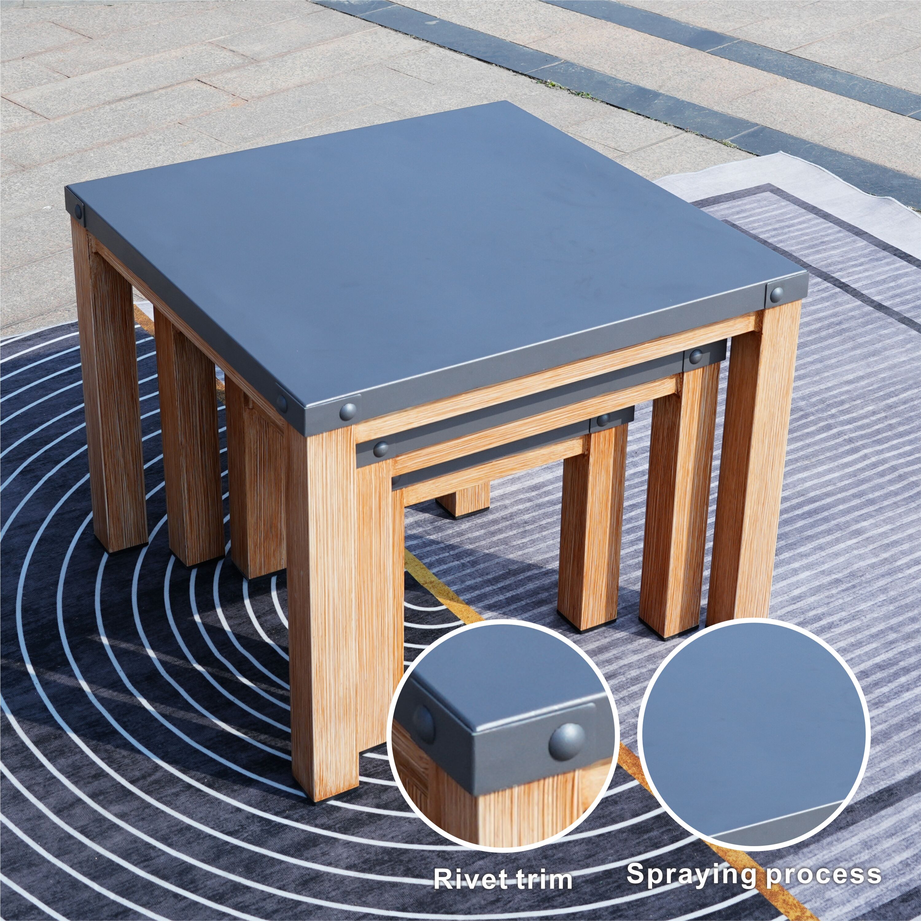 Moda Furnishings 2327-41T-NO-GR Patio-Conversation-Sets - View #10