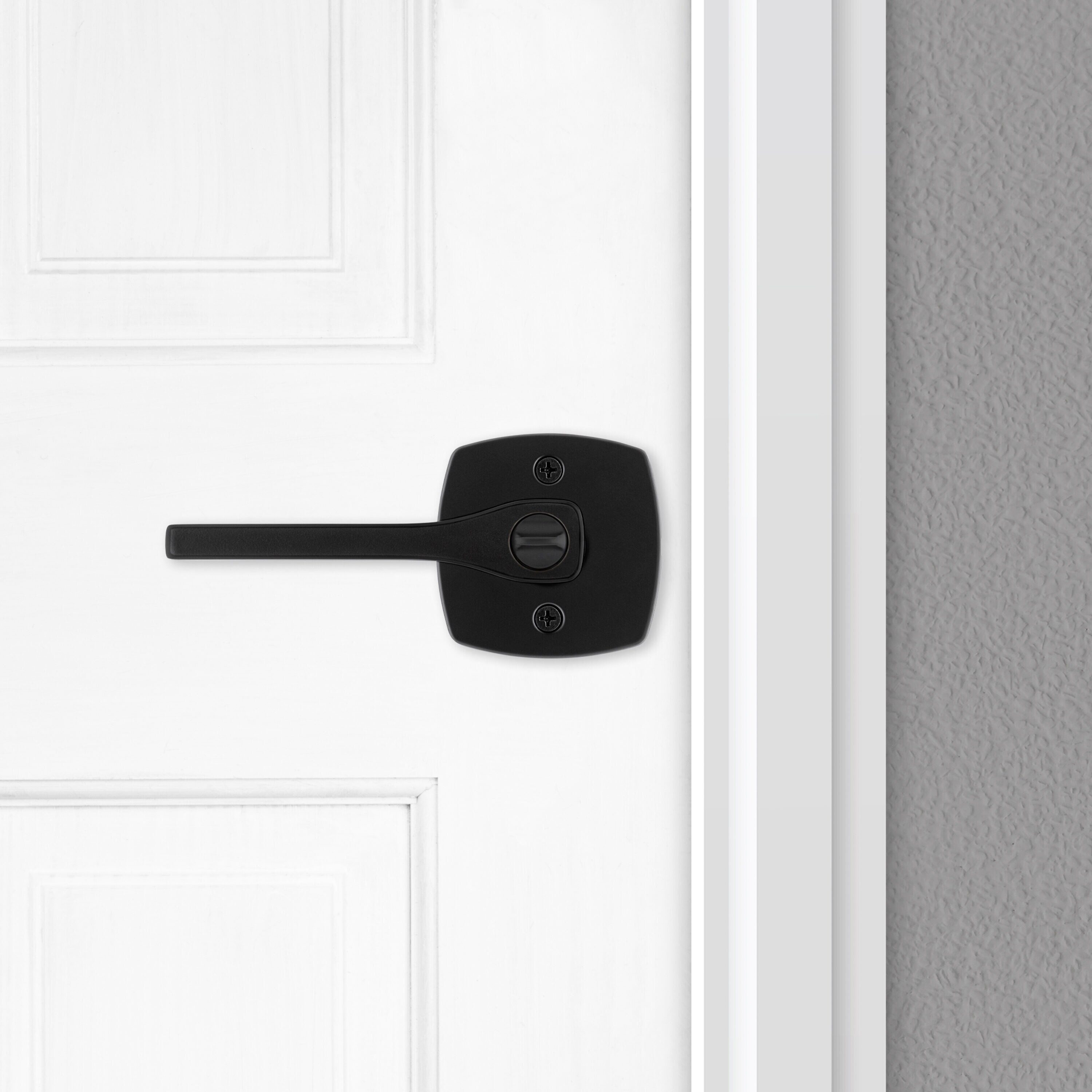 Kwikset Signature Series Tripoli Matte Black Exterior Keyed Entry