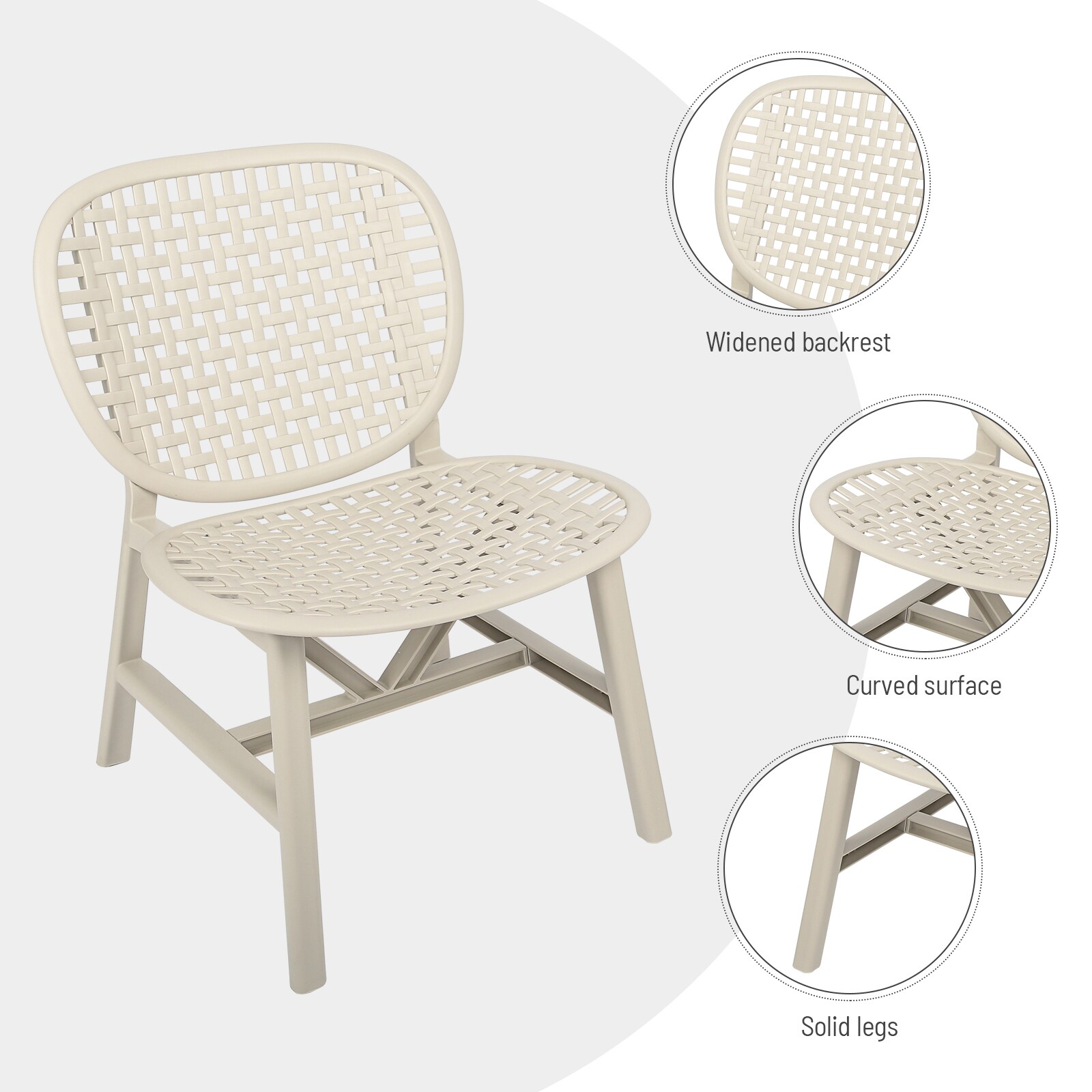 Miki Shinly FCP-7235-04QI Patio-Conversation-Sets - View #4