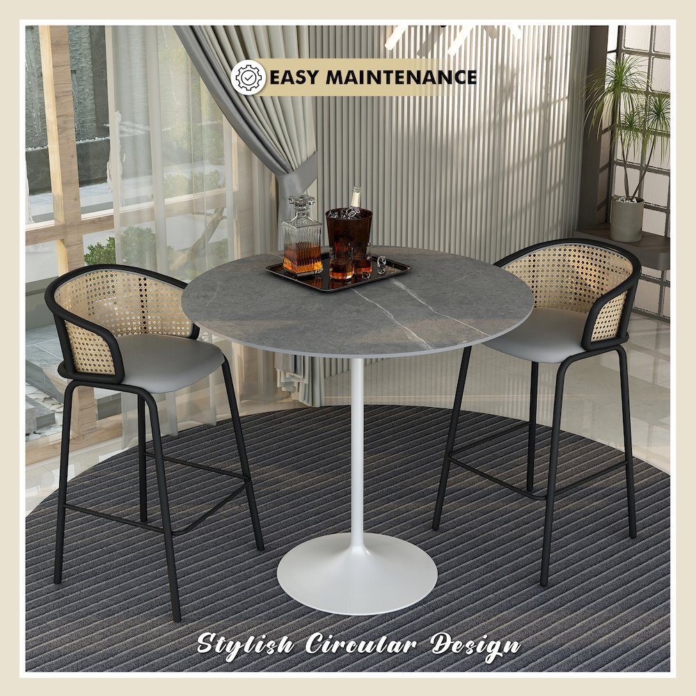 Leisuremod VT43W-48GRS Patio-Tables - View #6
